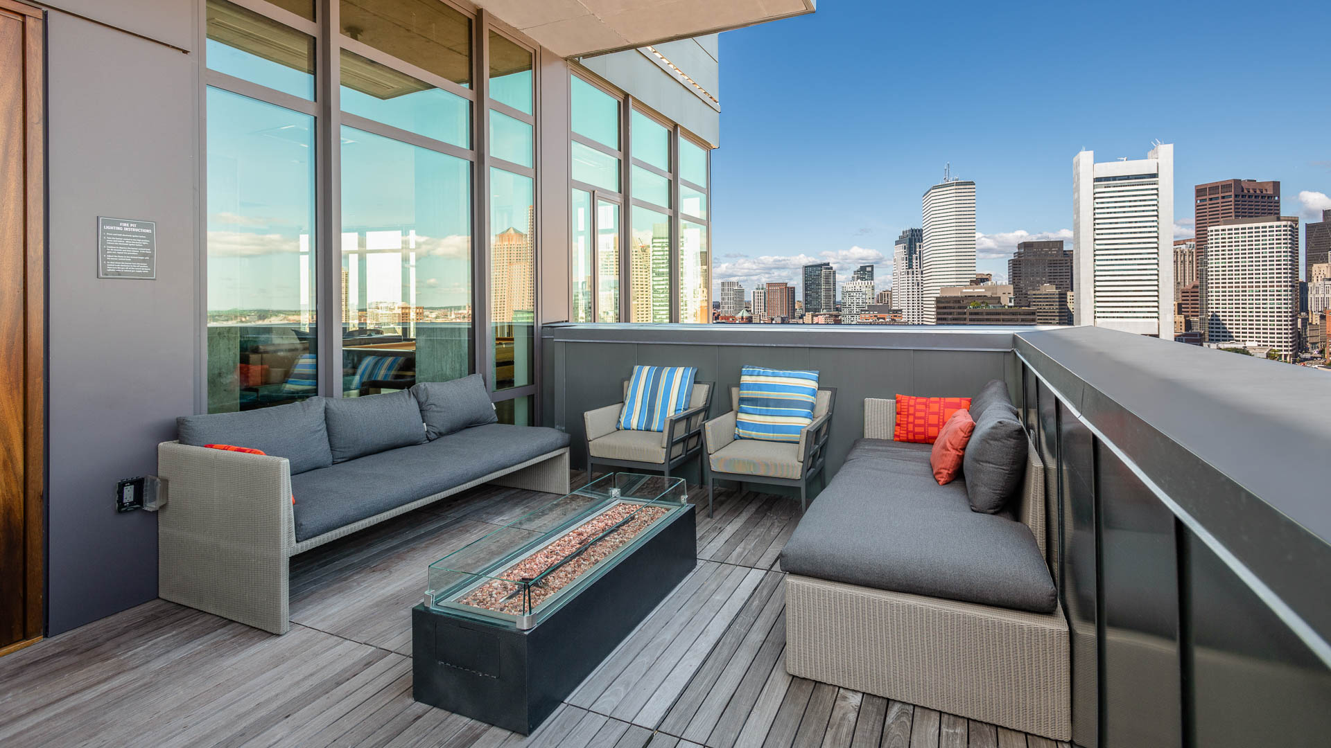 Roof deck at 315 on A Apartments