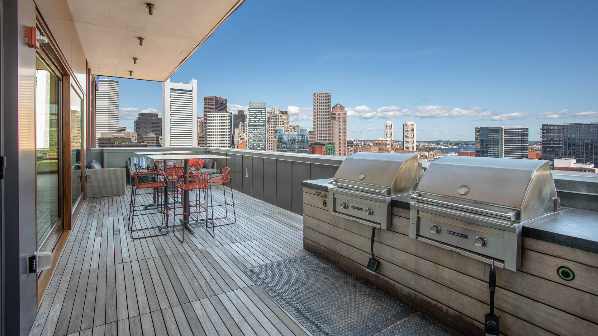 Grill area at 315 on A Apartments