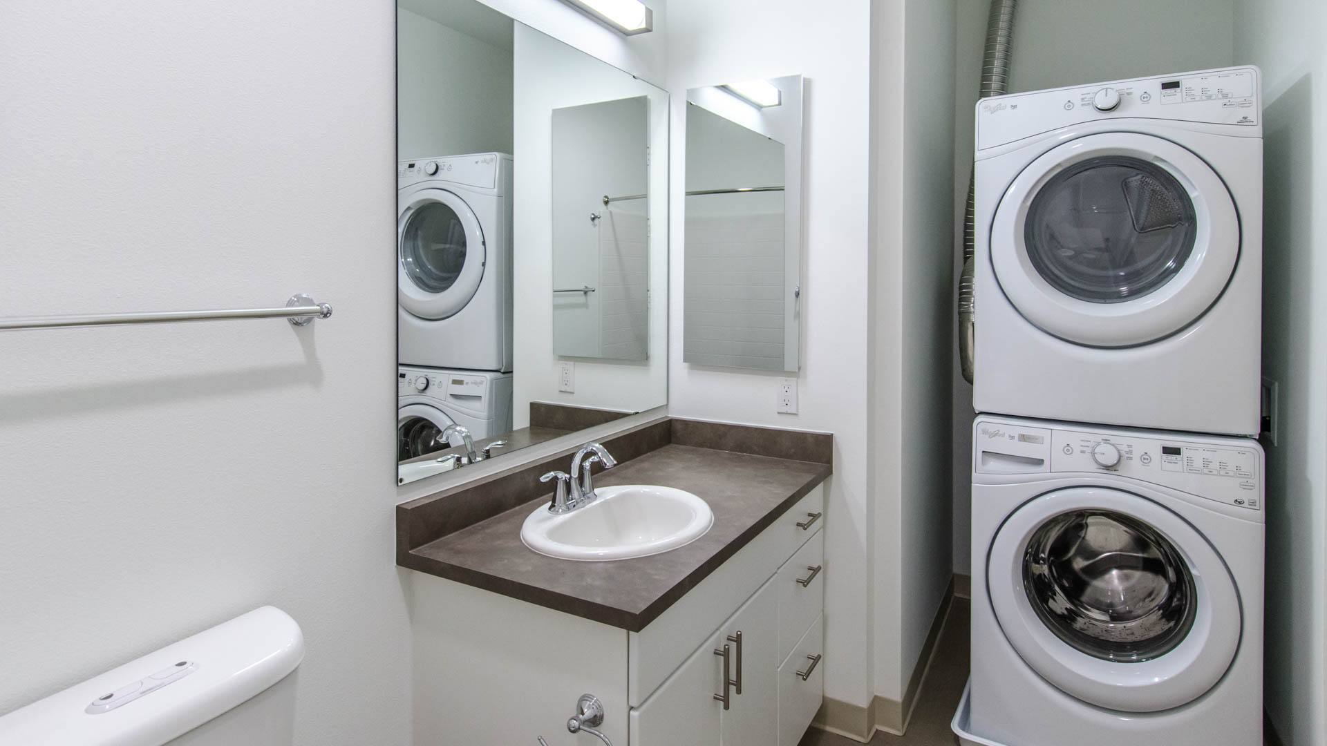Laundry room at Odin Apartments