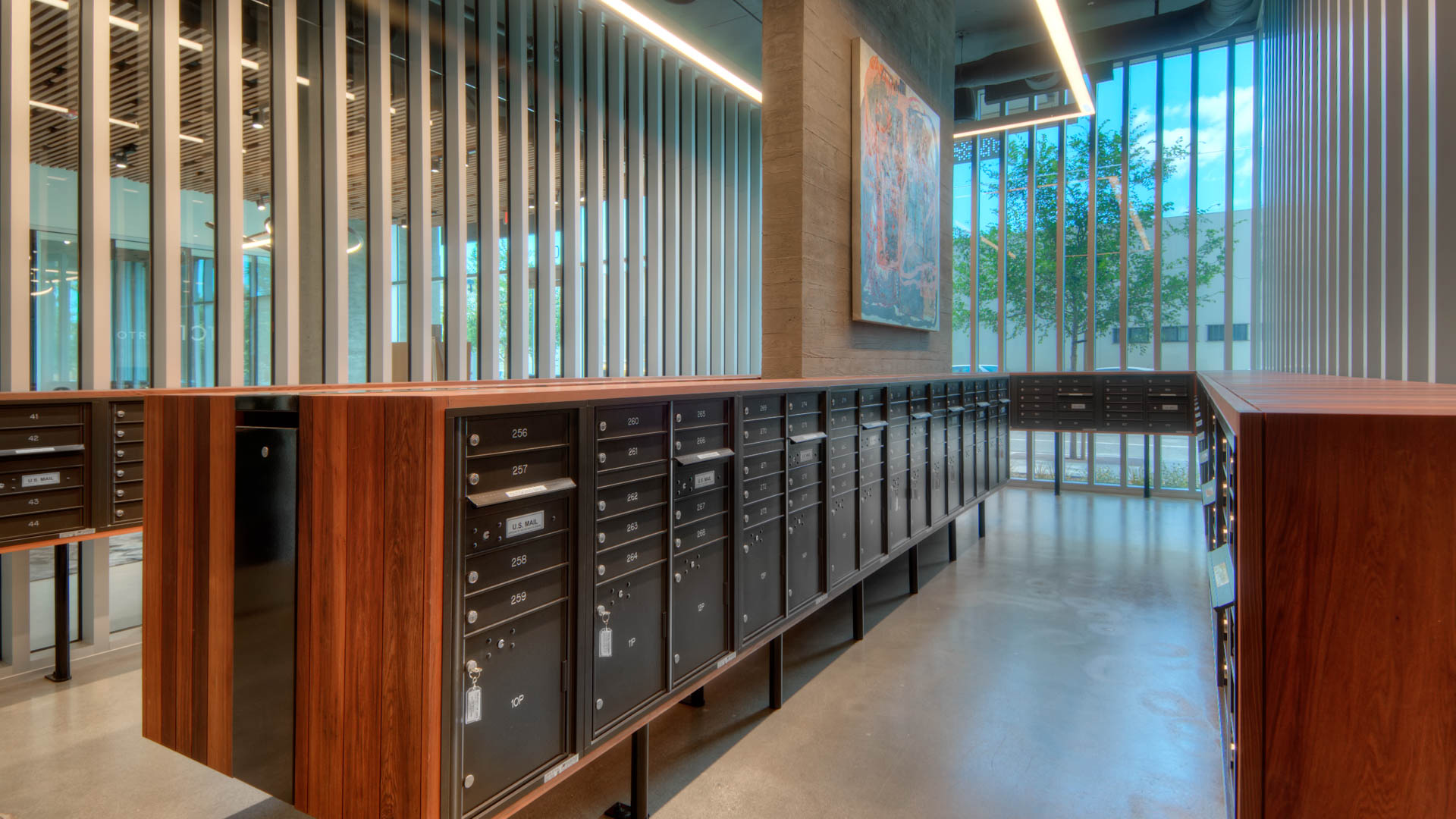 Mailroom at Potrero 1010 Apartments