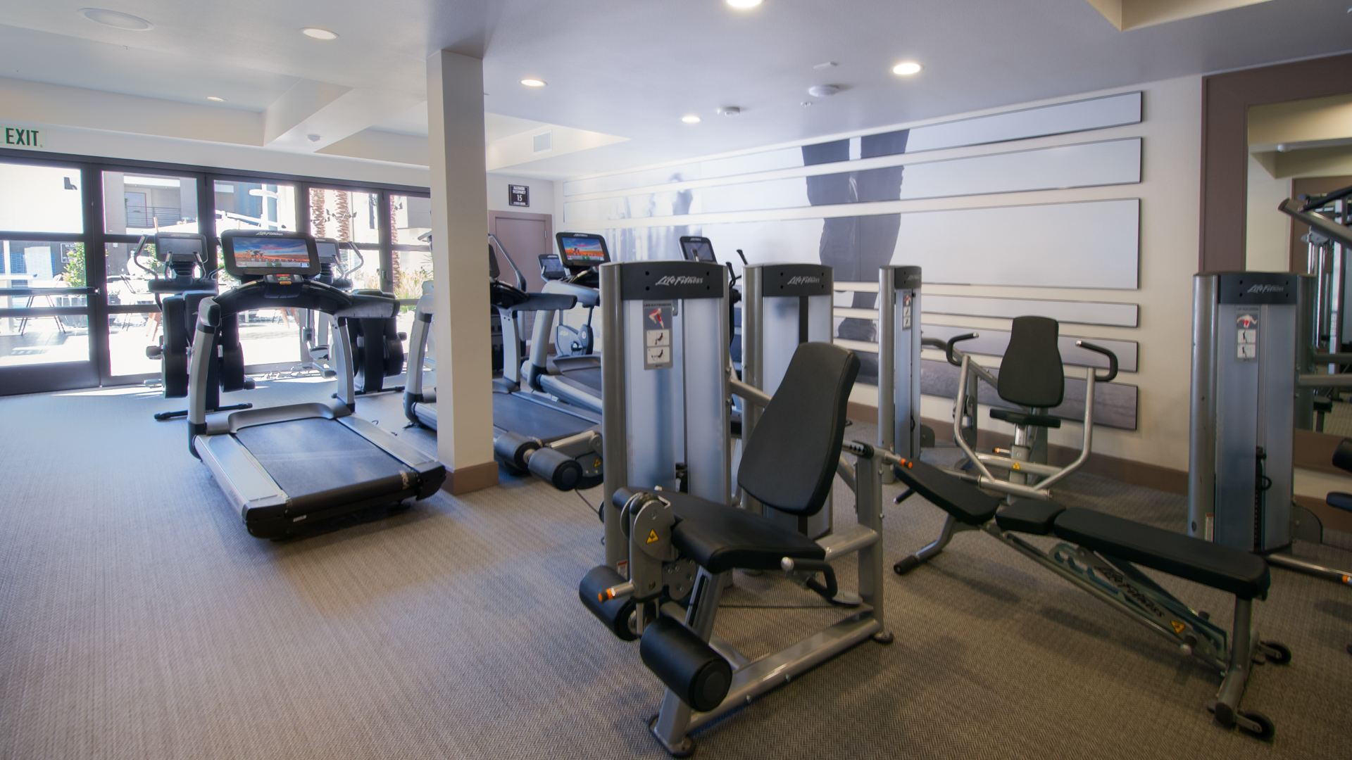 Gym at The Kelvin Apartments