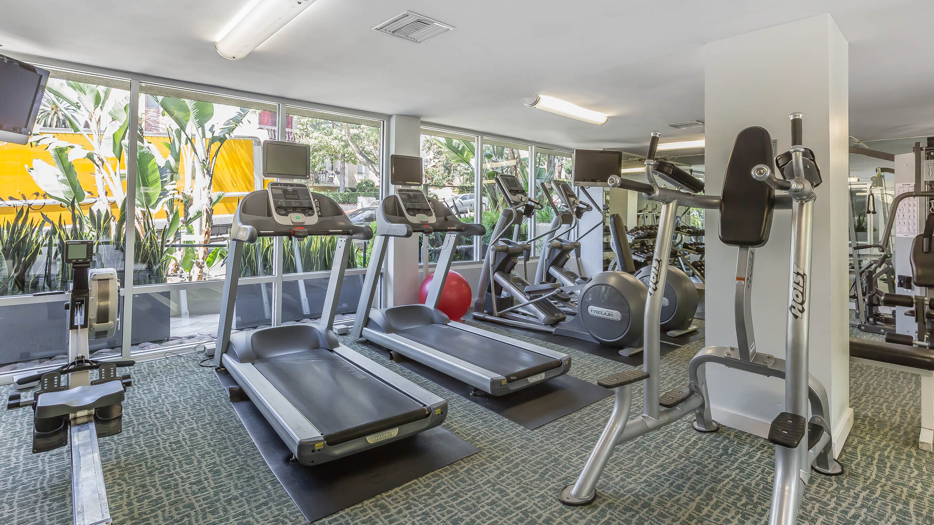 Gym at Vantage Hollywood Apartments