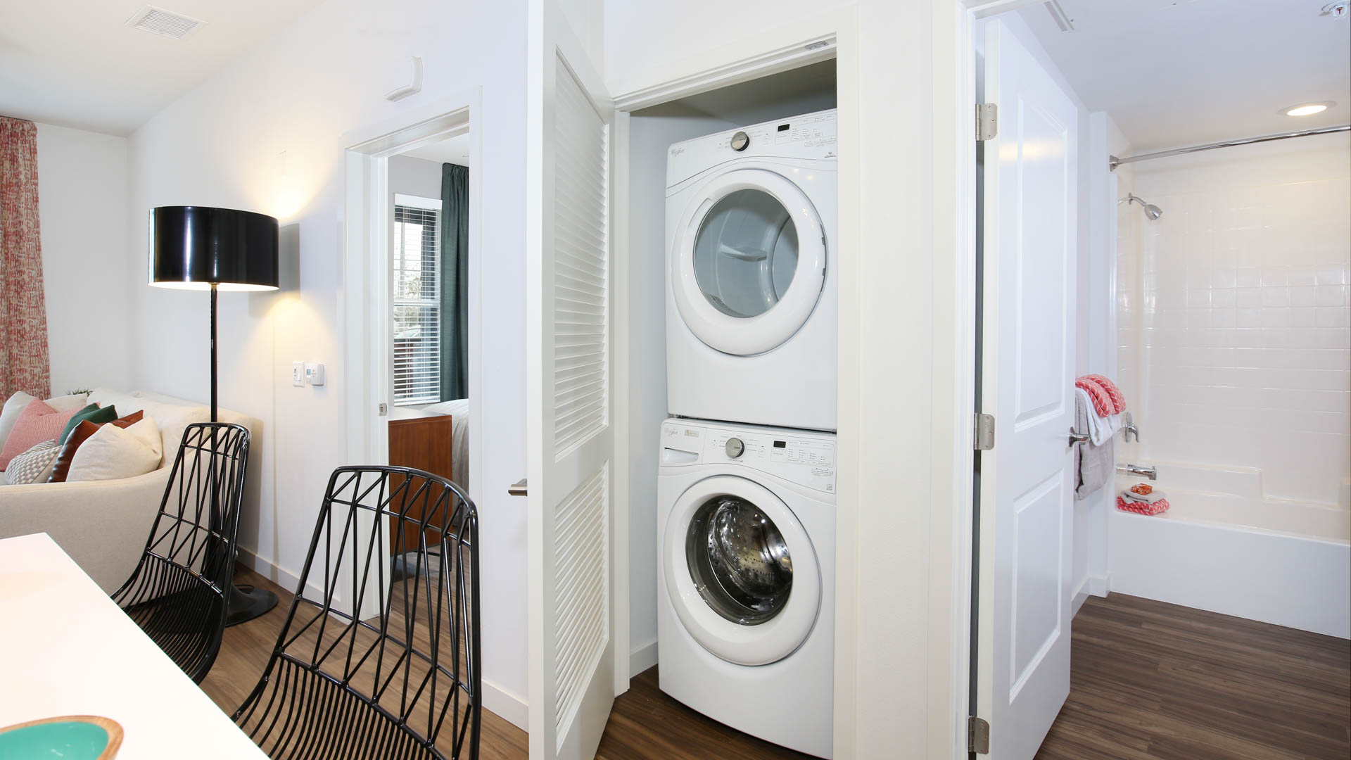 Laundry room at The Alton Apartments