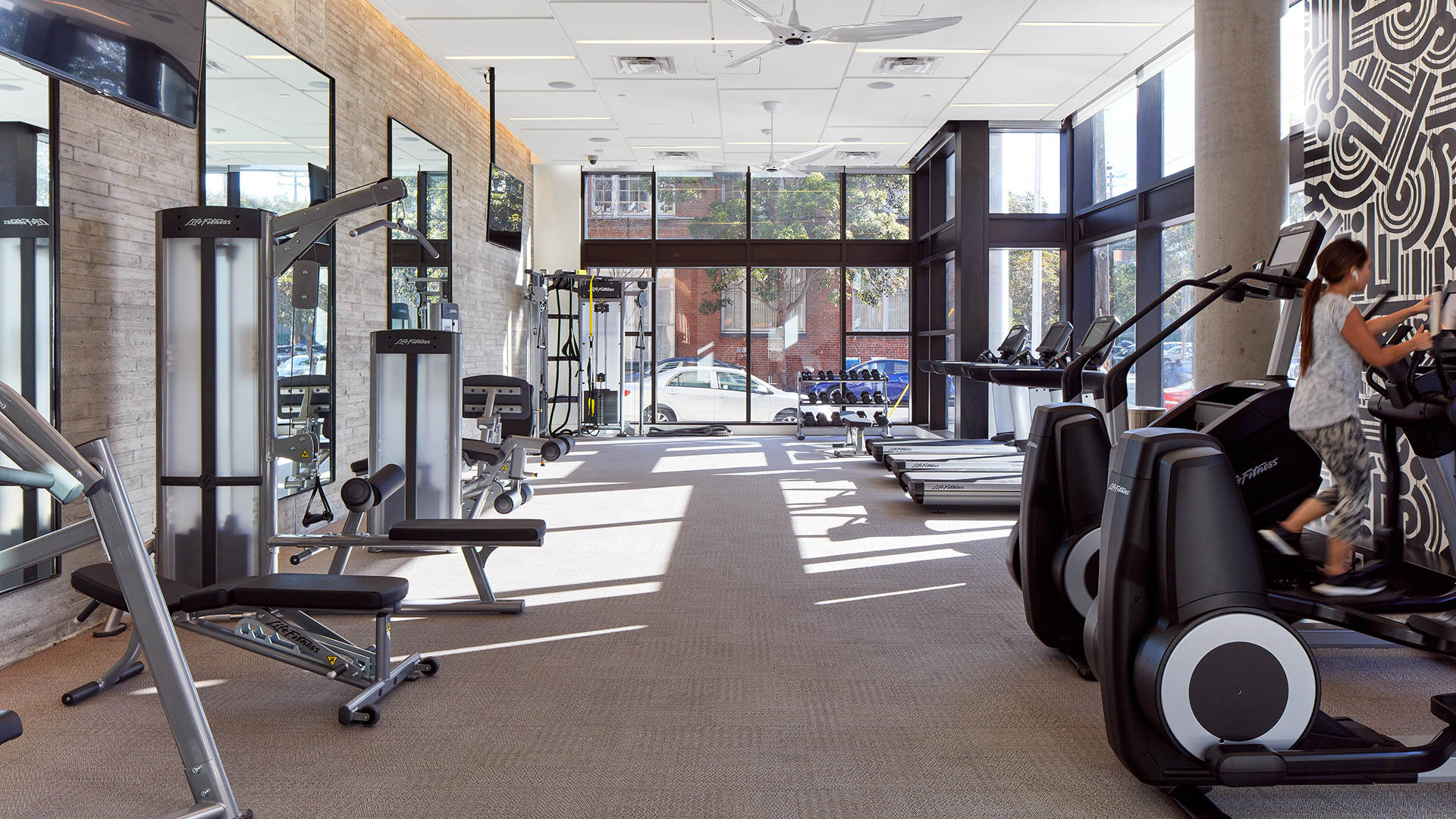 Gym at One Henry Adams Apartments (1 of 2)
