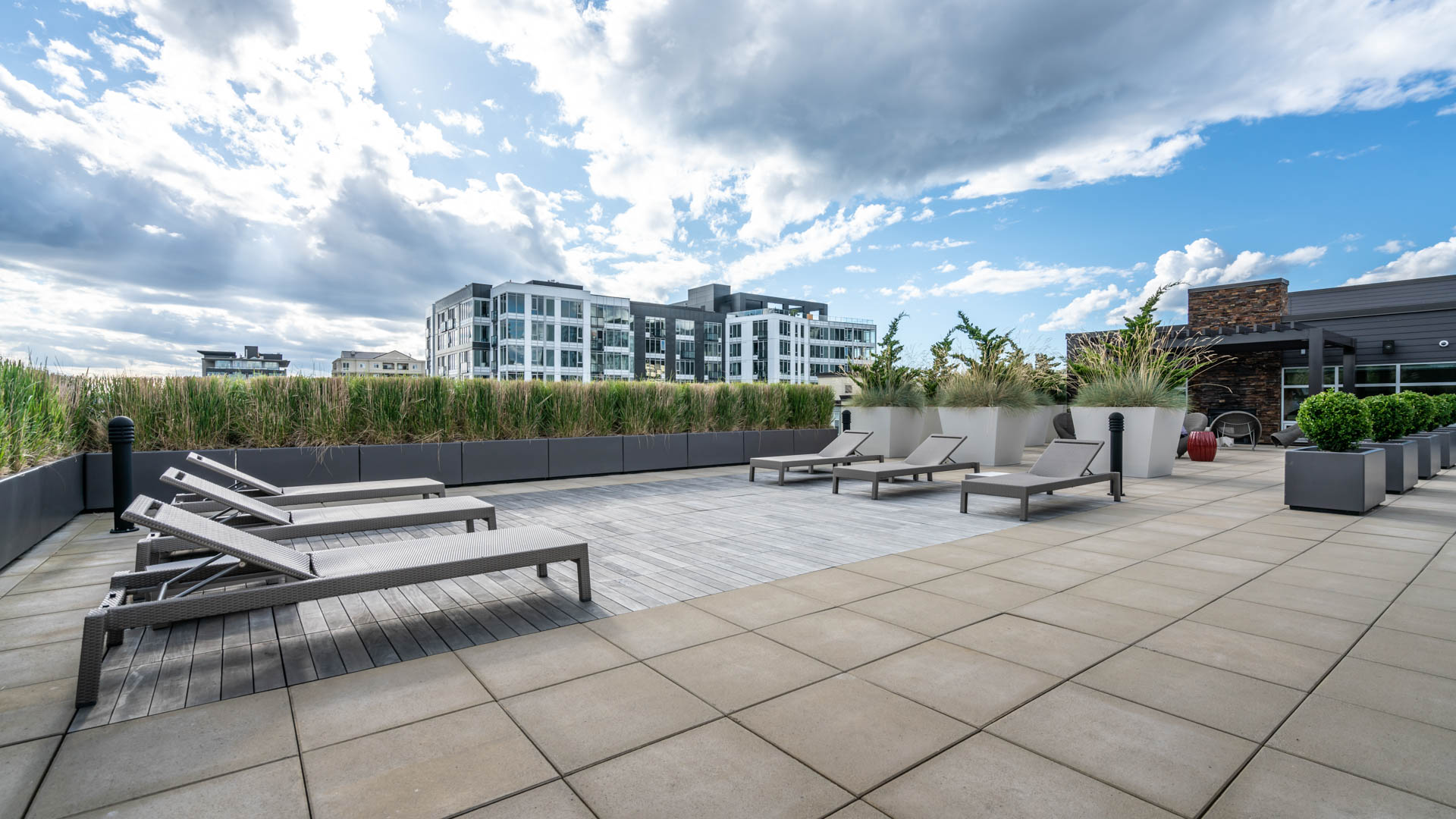 Roof deck at Venn at Main Apartments (2 of 4)