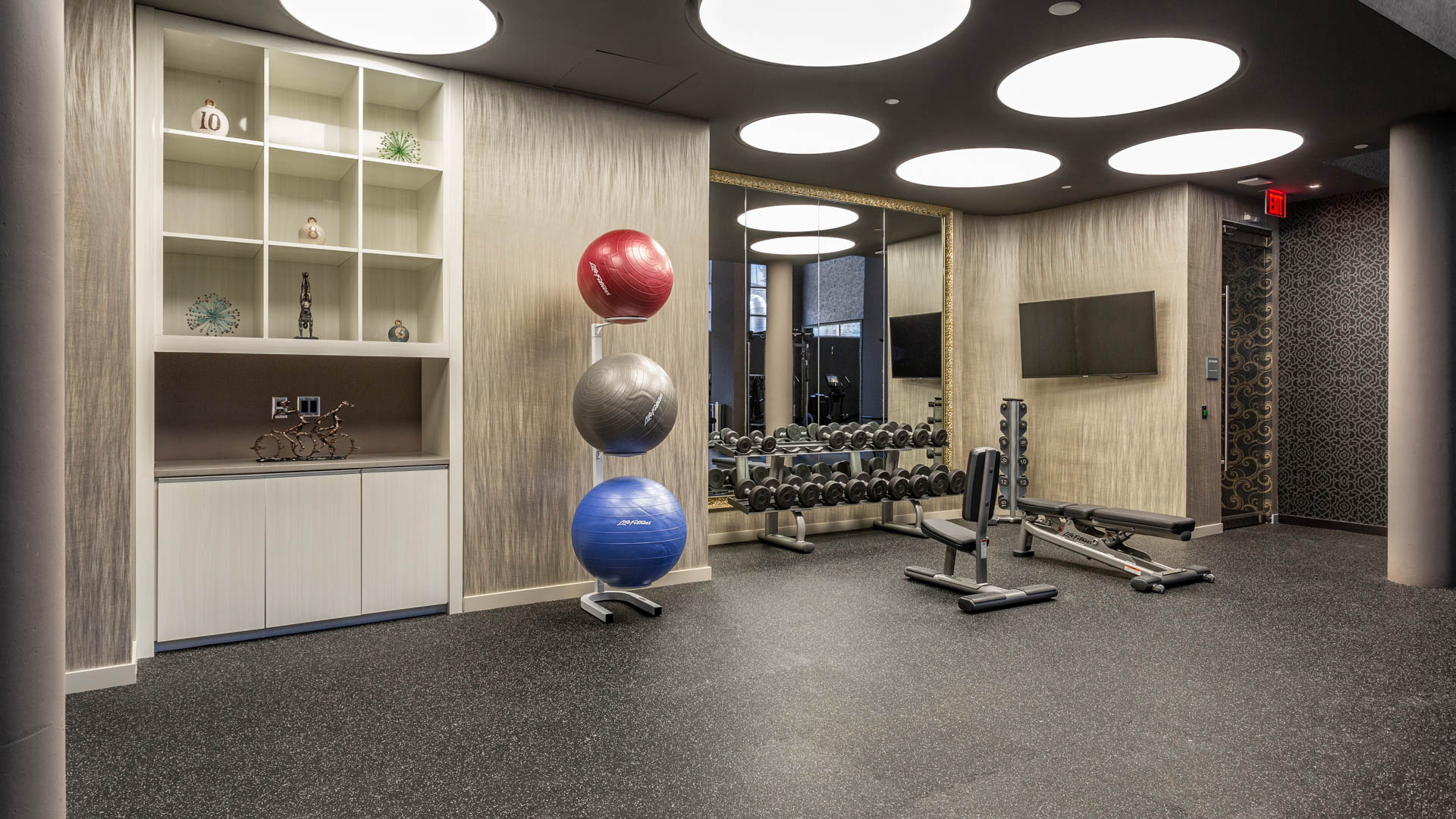 Gym at 100K Apartments (1 of 2)