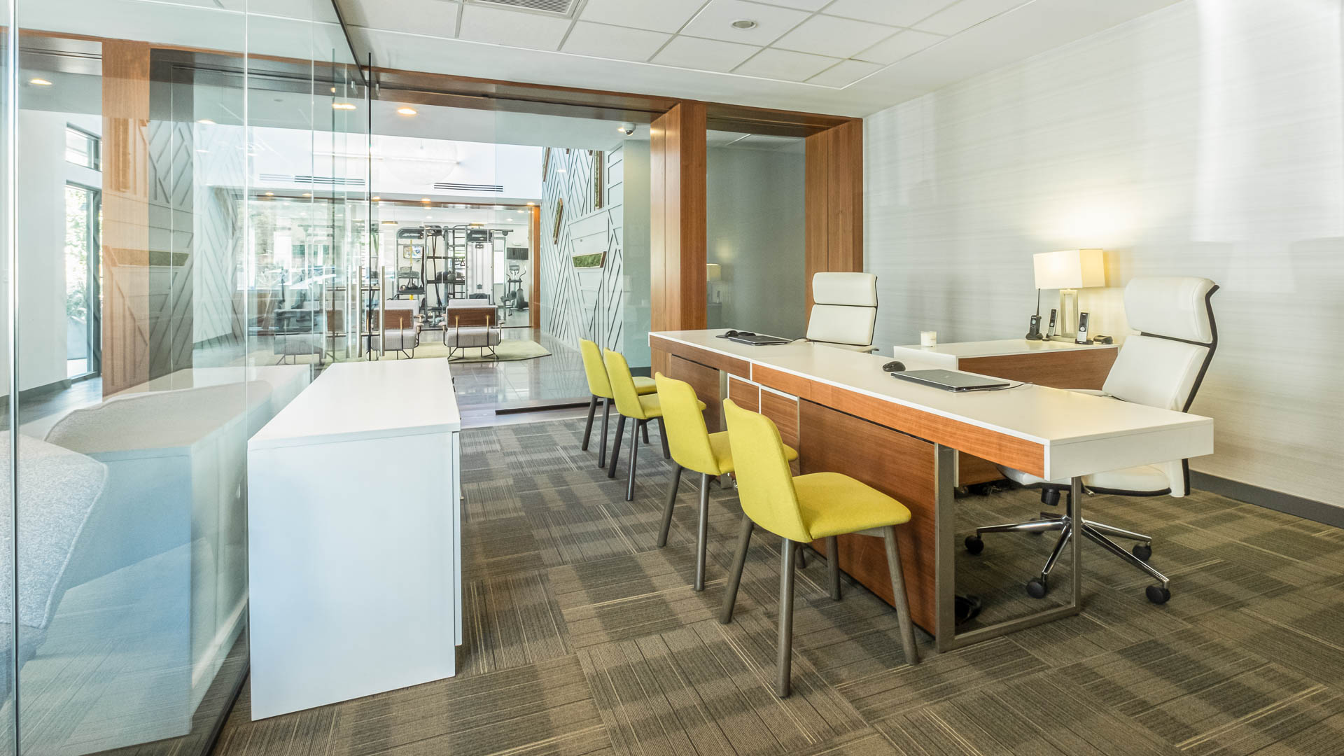 Work space at The Rivington Apartments