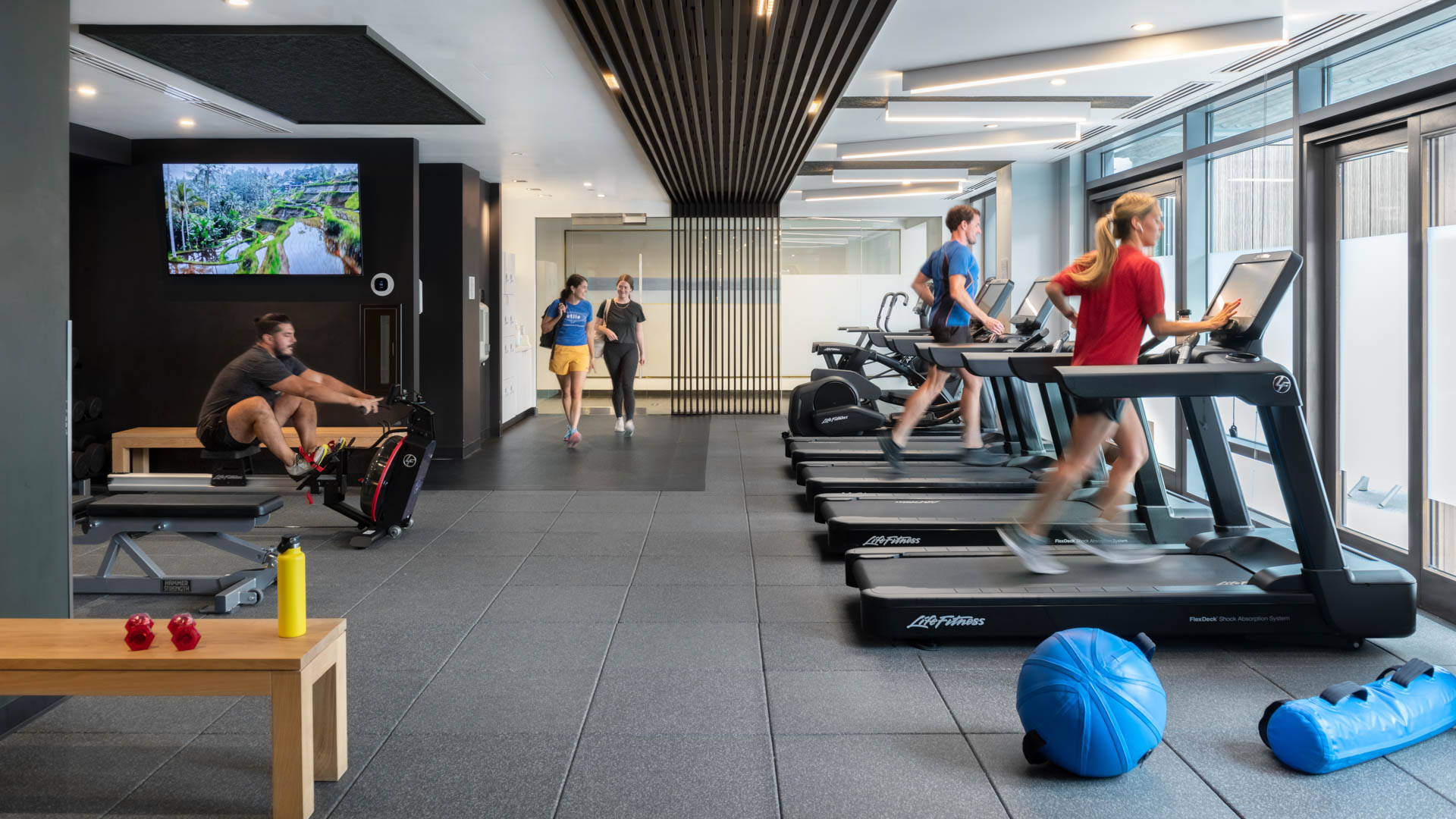 Gym at Troy Boston Apartments (1 of 2)