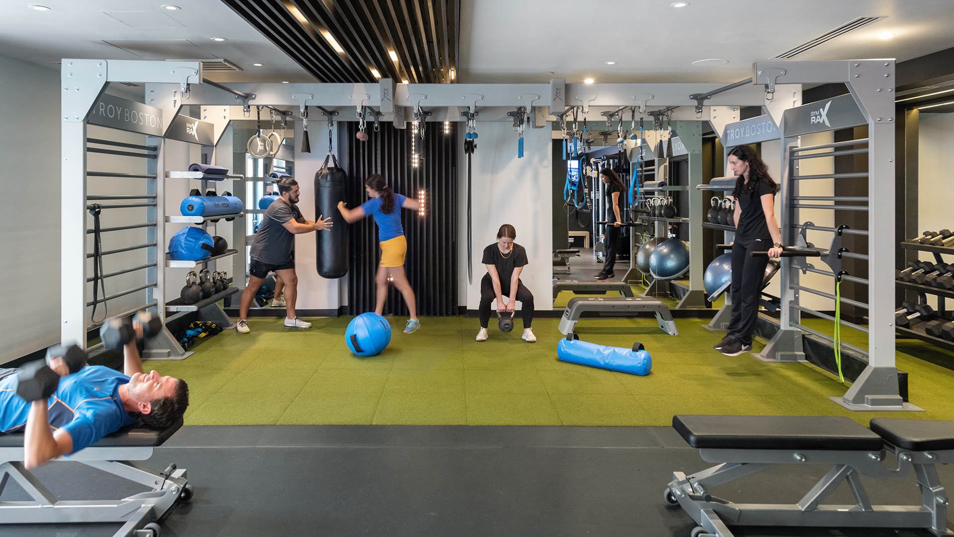 Gym at Troy Boston Apartments (2 of 2)