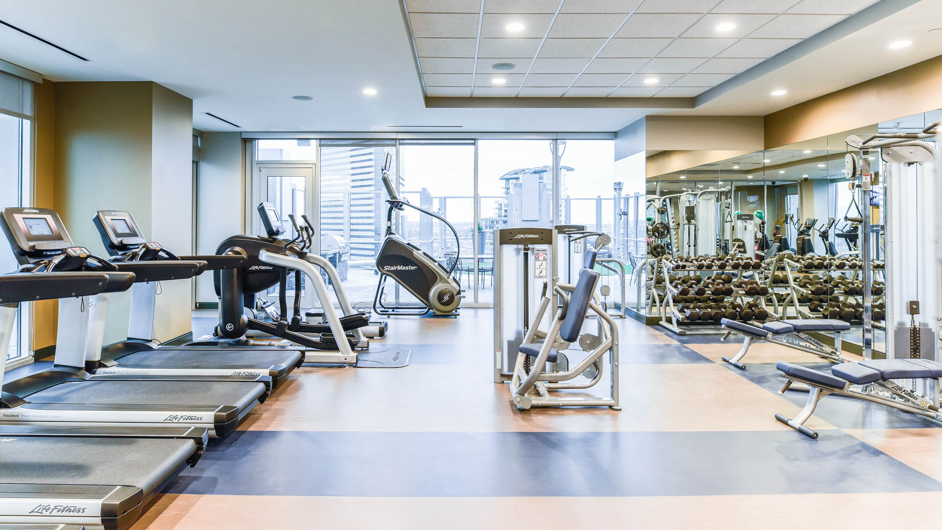 Gym at Skyhouse Denver Apartments (2 of 2)