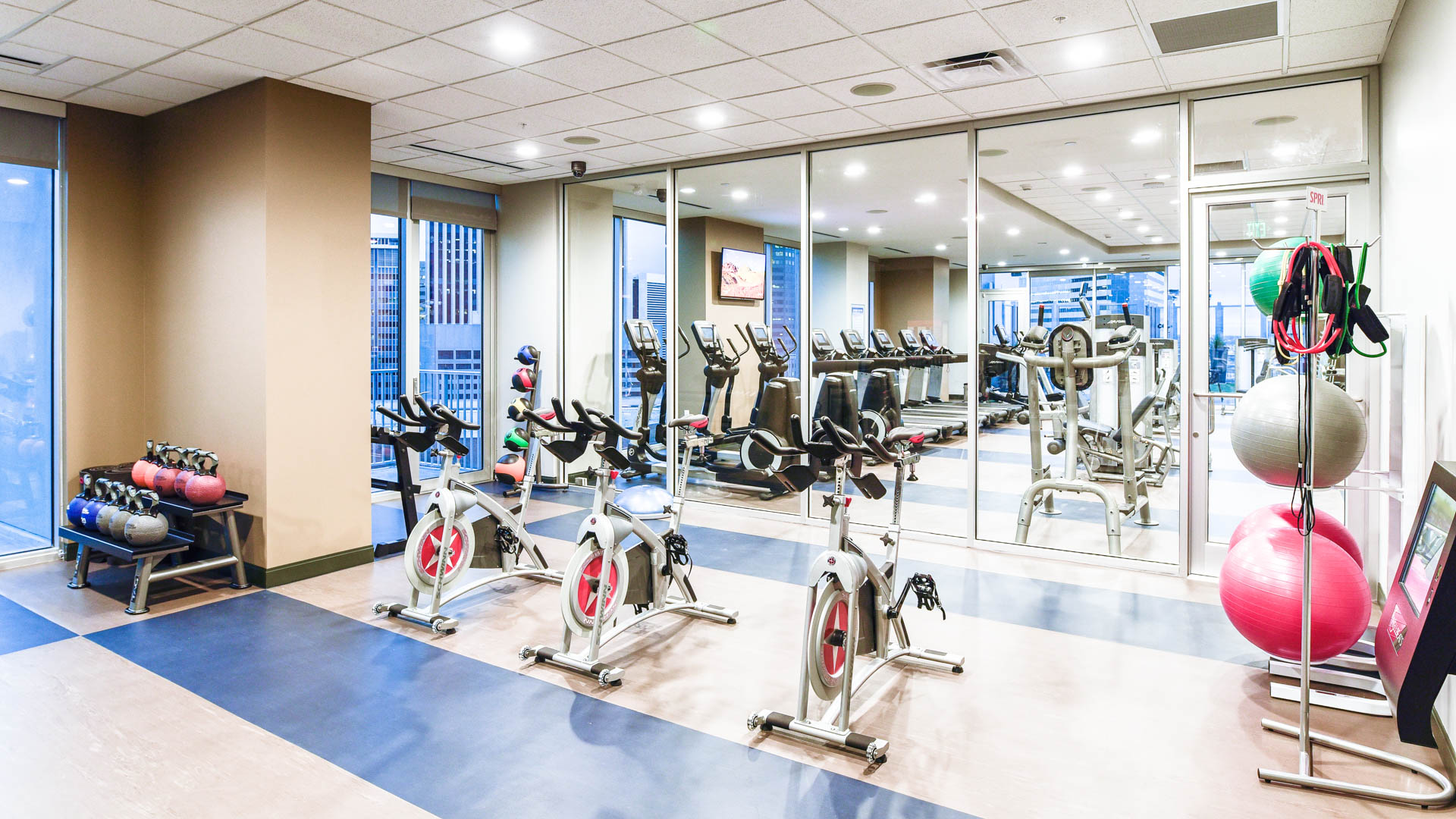 Gym at Skyhouse Denver Apartments (1 of 2)