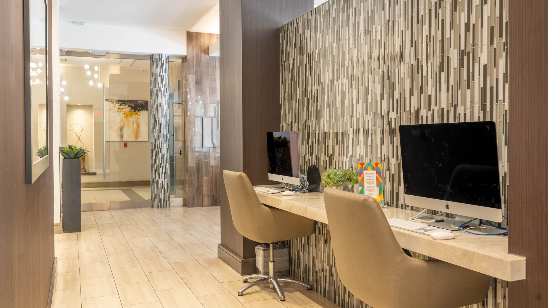 Business center at Axis at Shady Grove Apartments
