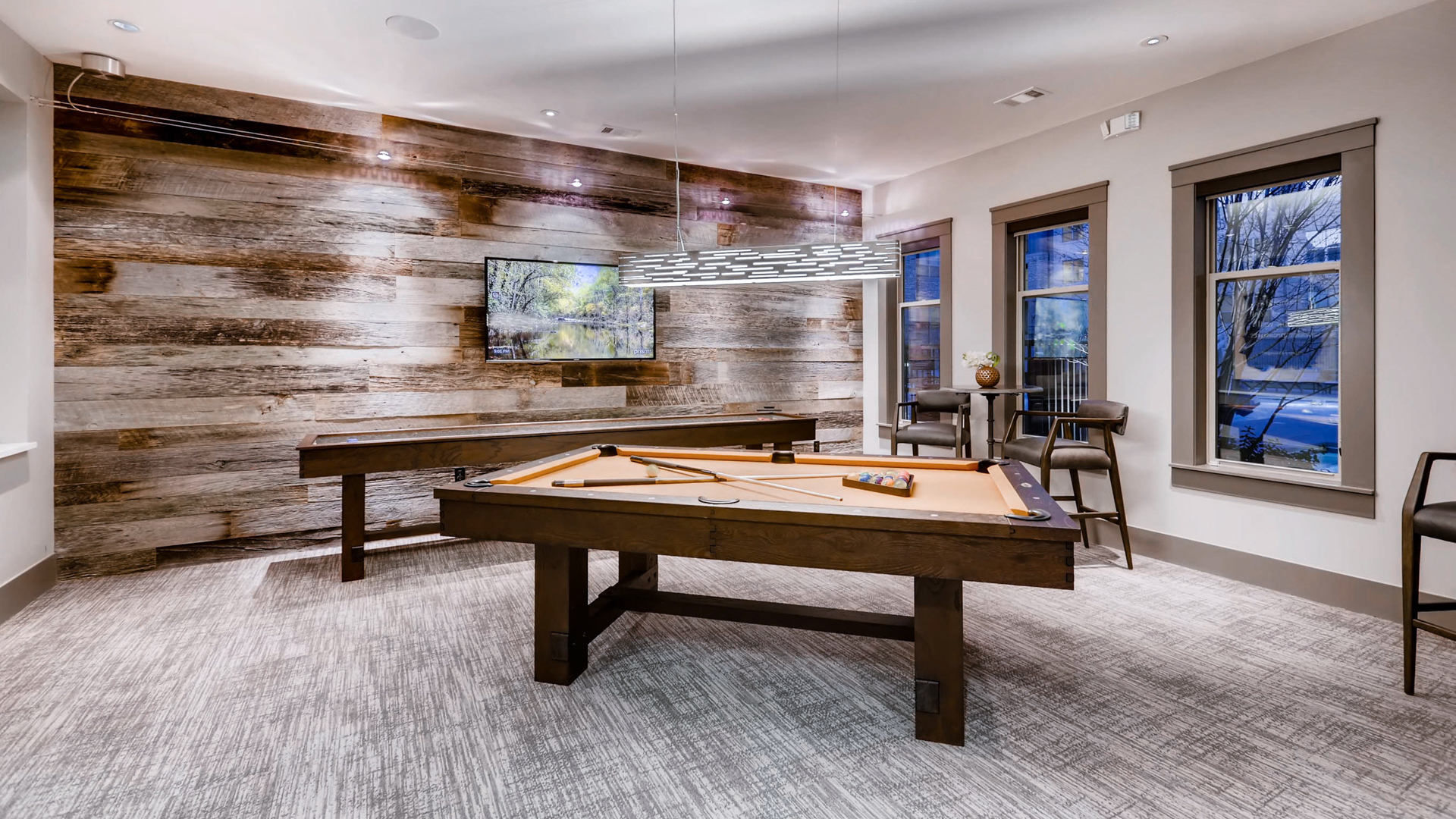 Game room at Venue at the Promenade Apartments