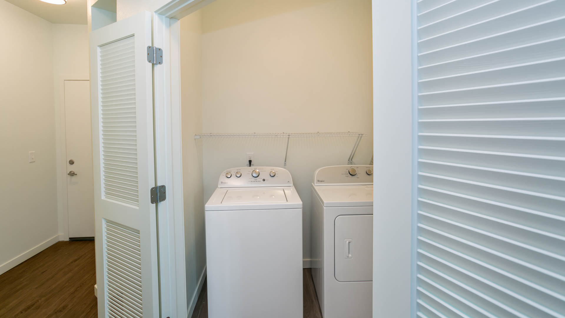 Laundry room at The Brodie Apartments