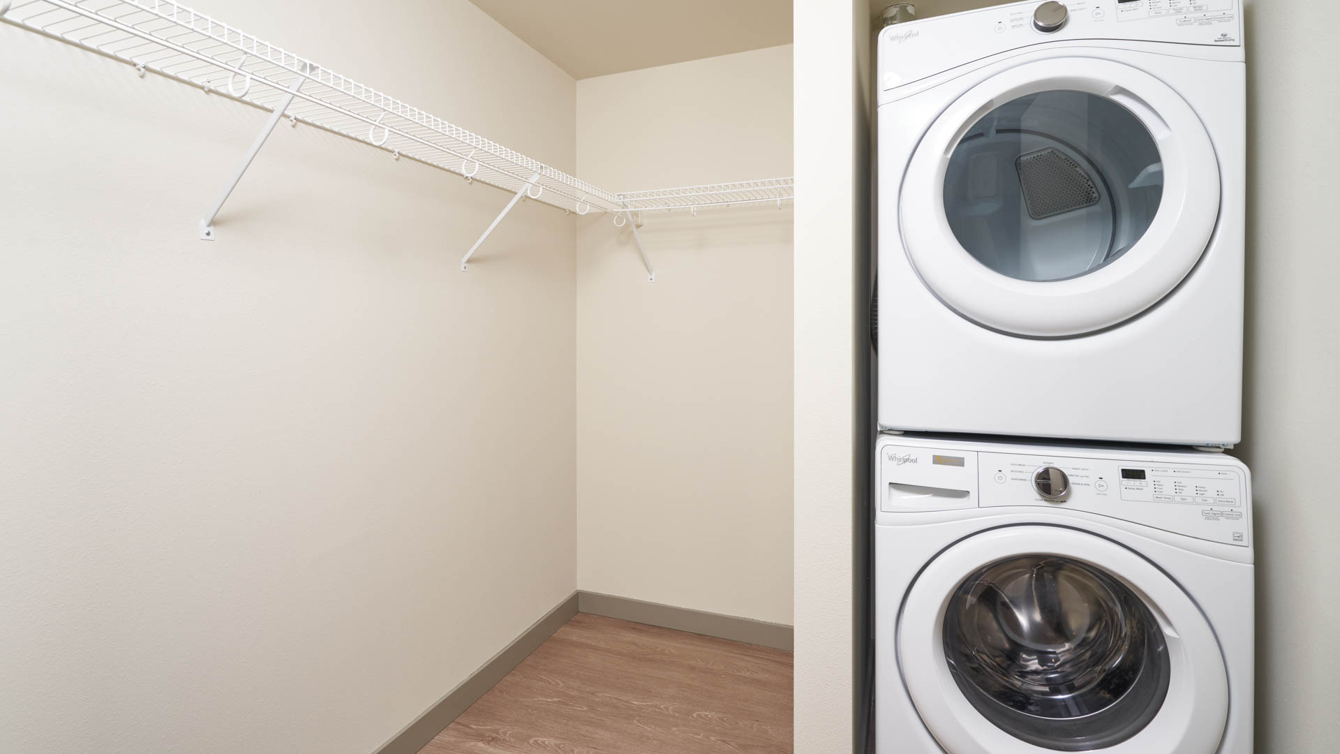 Laundry room at Saxton Apartments