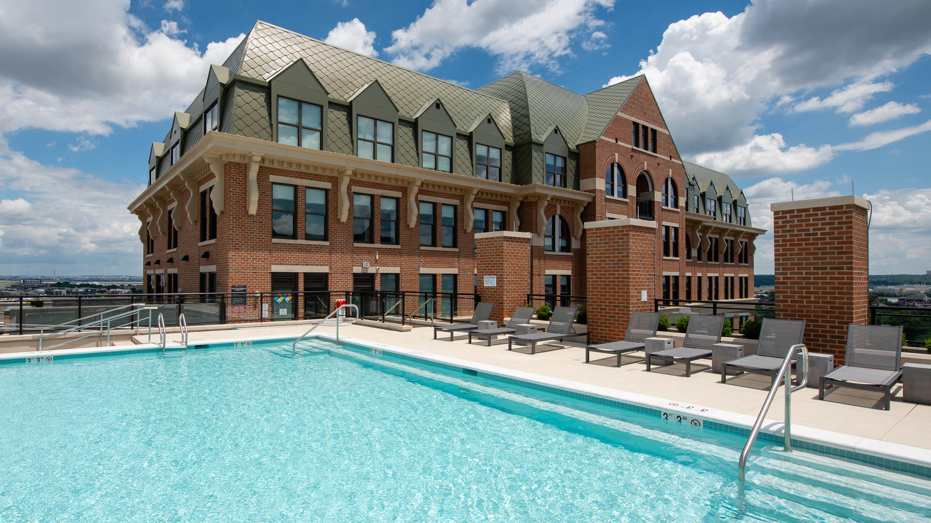 Pool at The Dalton Apartments
