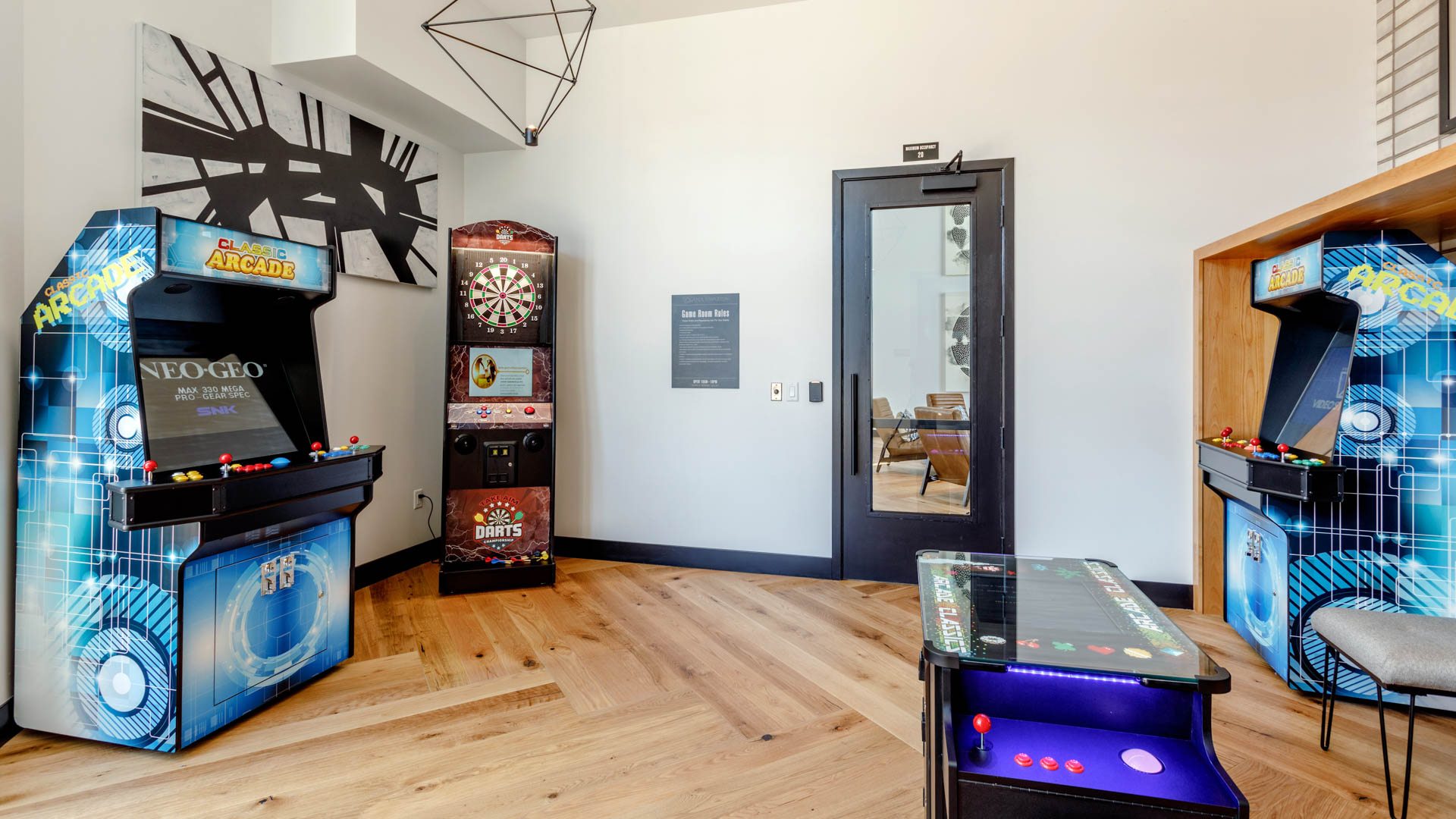 Game room at Circa Fitzsimons Apartments
