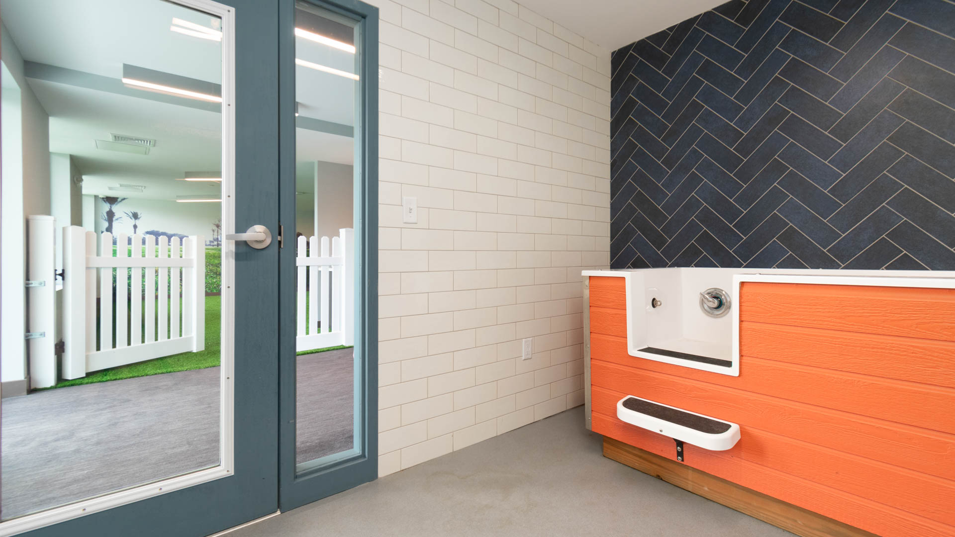 Pet wash at The Reserve at Burlington Apartments