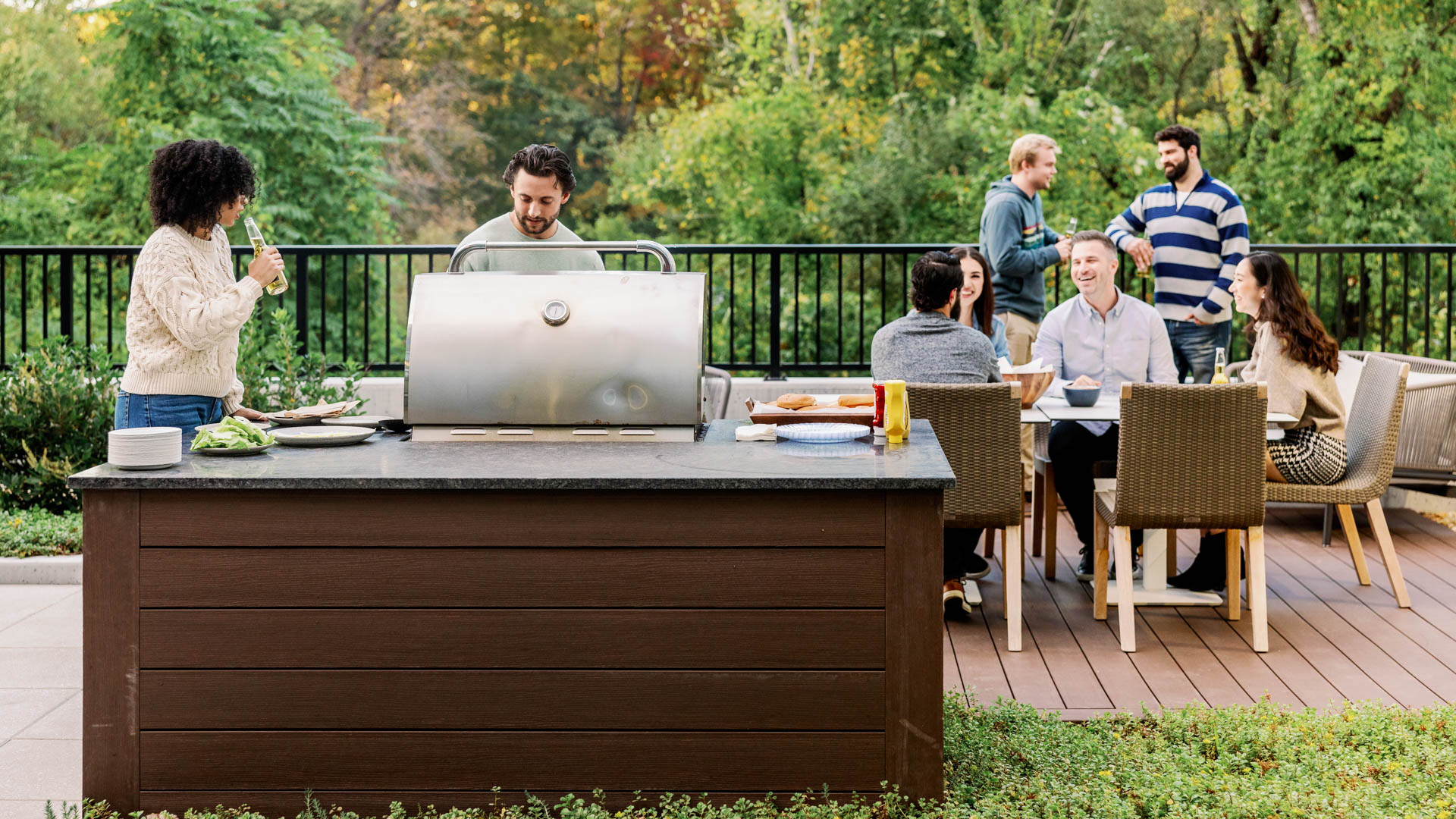 Grill area at The Reserve at Burlington Apartments (1 of 2)