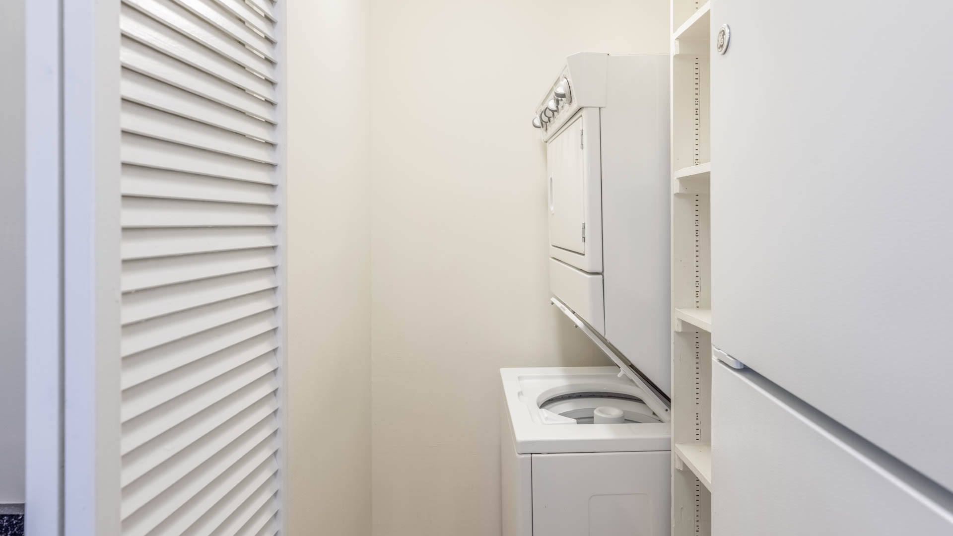 Laundry room at West 5th Apartments