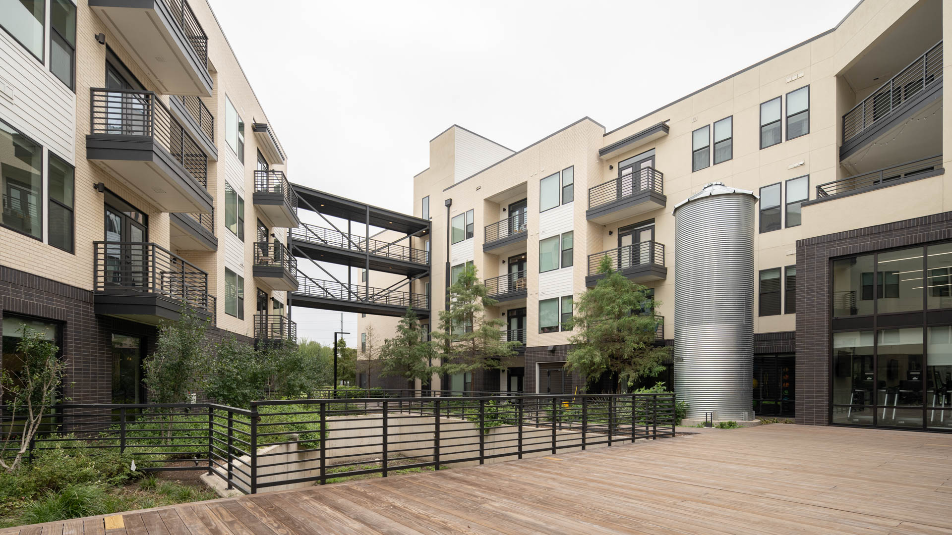 Courtyard at The Weaver Apartments