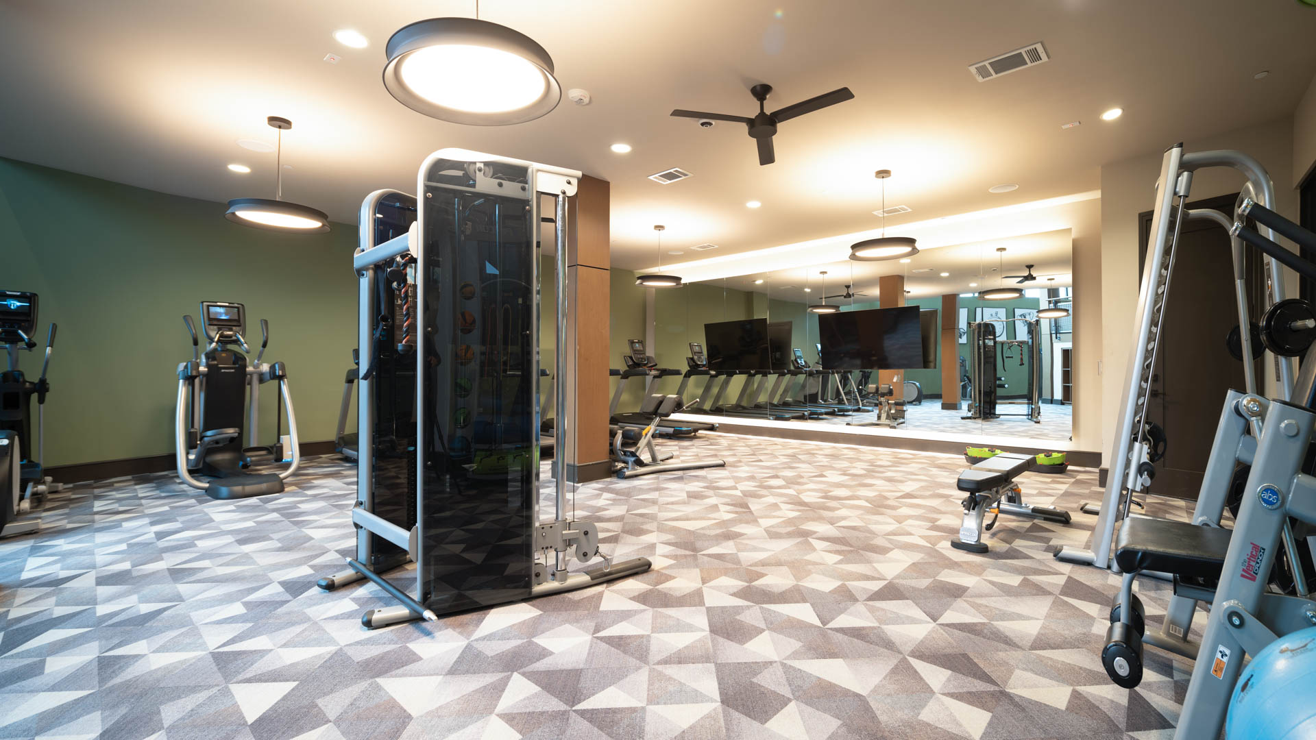 Gym at Olivian at the Realm Apartments (3 of 6)