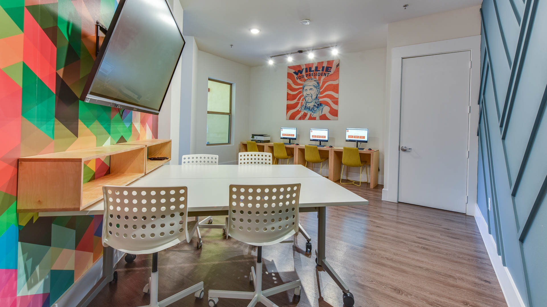 Business center at St. Johns West Apartments