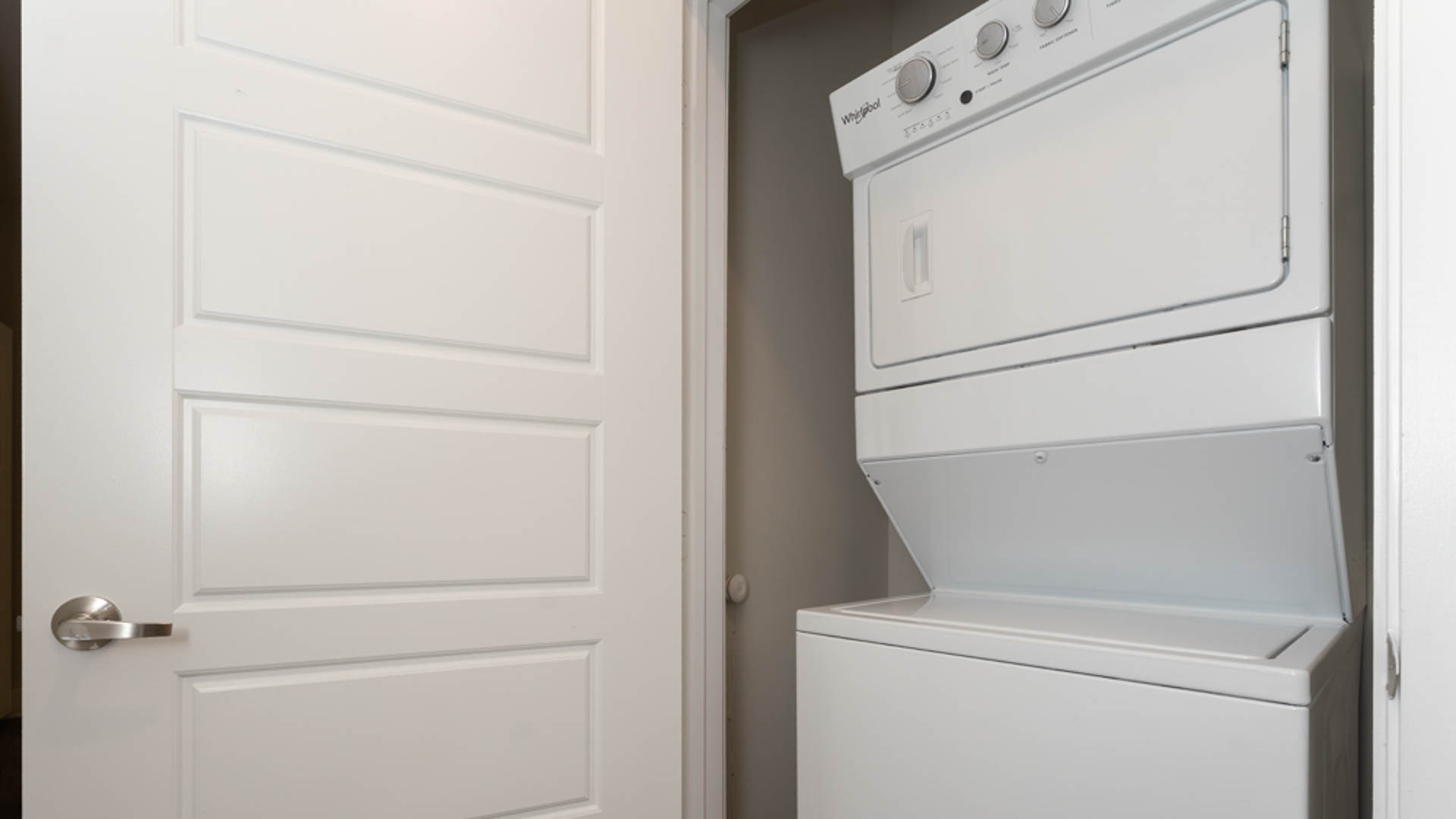 Laundry room at St. Johns West Apartments