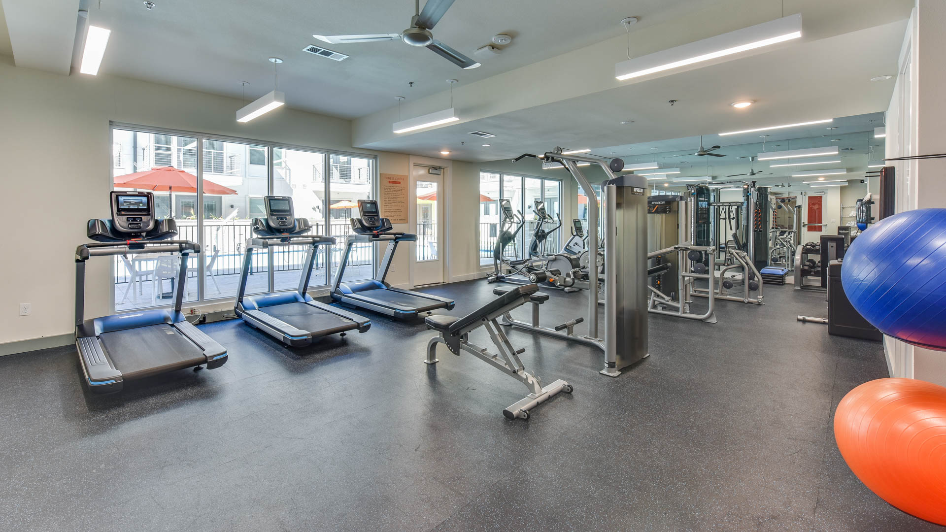 Gym at St. Johns West Apartments