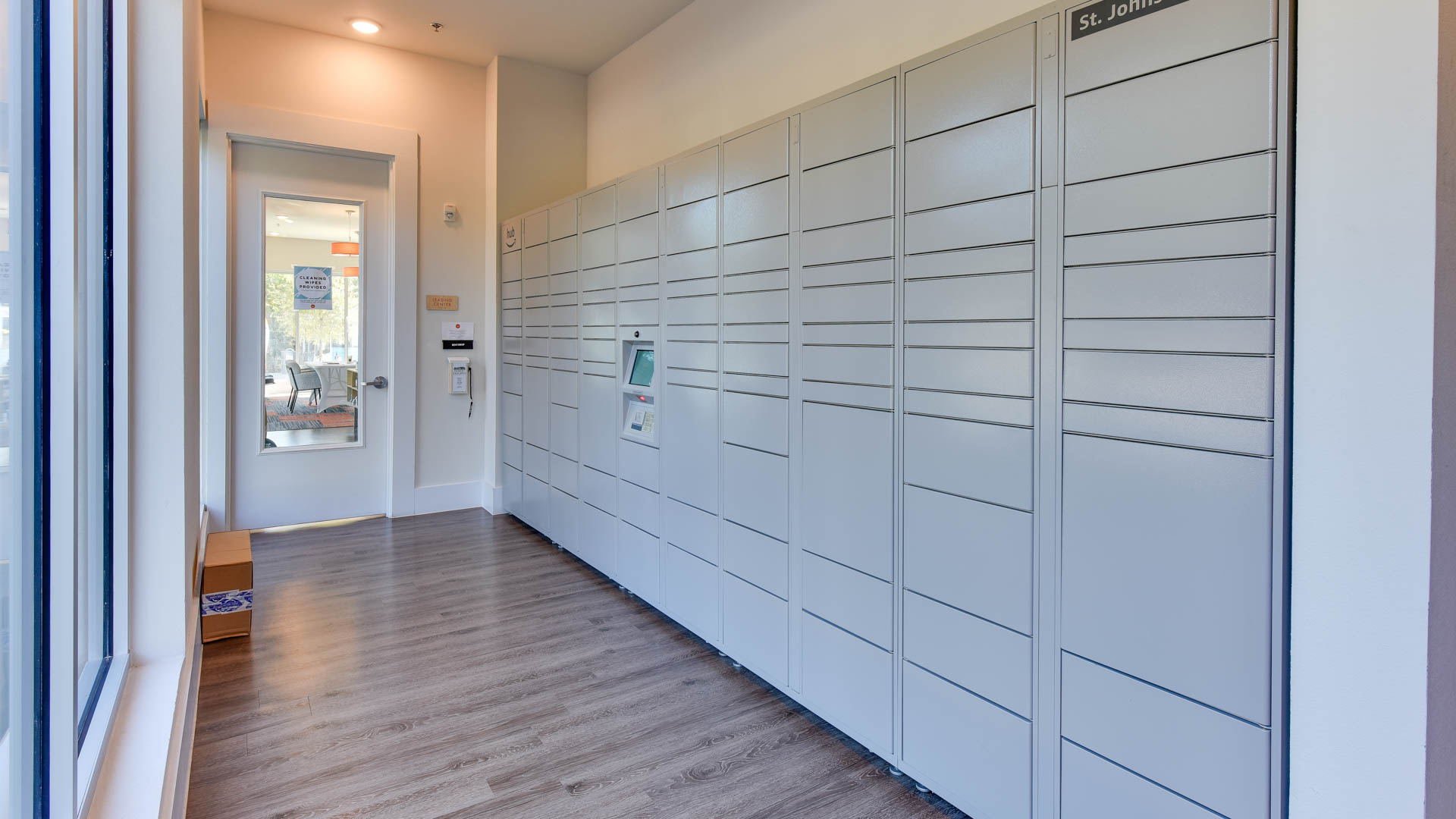 Mailroom at St. Johns West Apartments