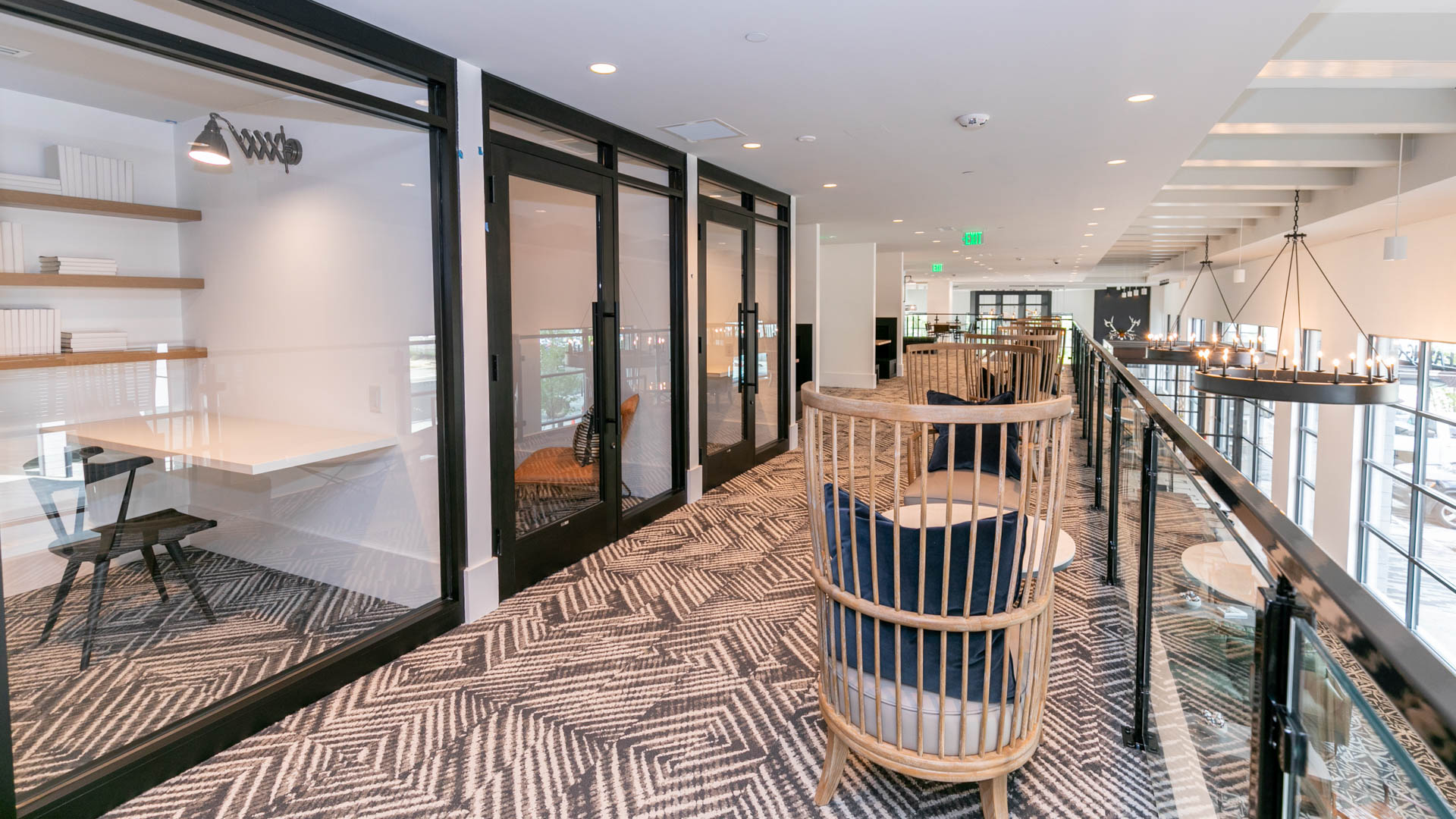 Business center at Luna Upper Westside Apartments