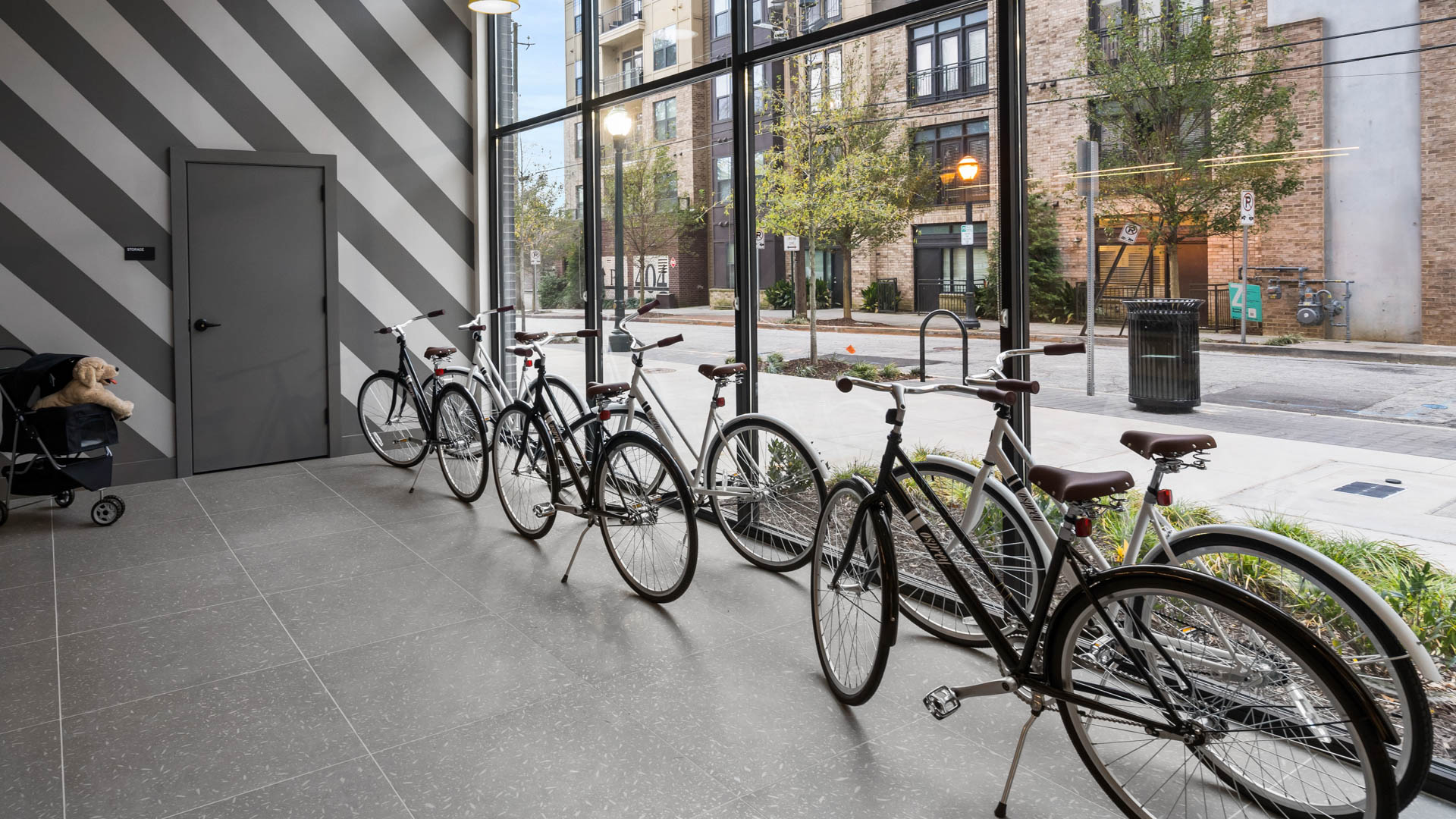 Bike room at Osprey Apartments