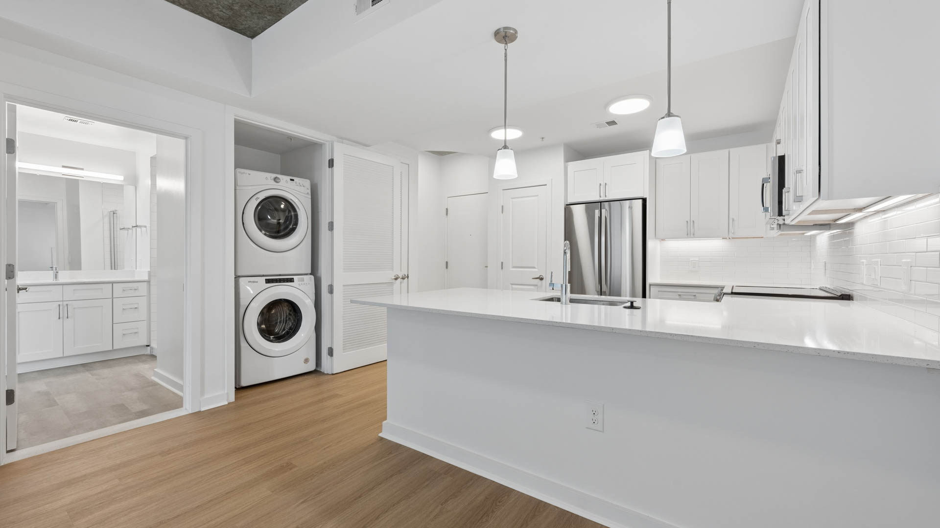 Laundry room at Skyhouse South Apartments