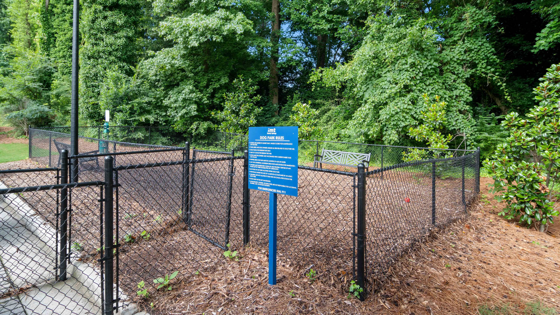 Dog park at Juniper Sandy Springs Apartments