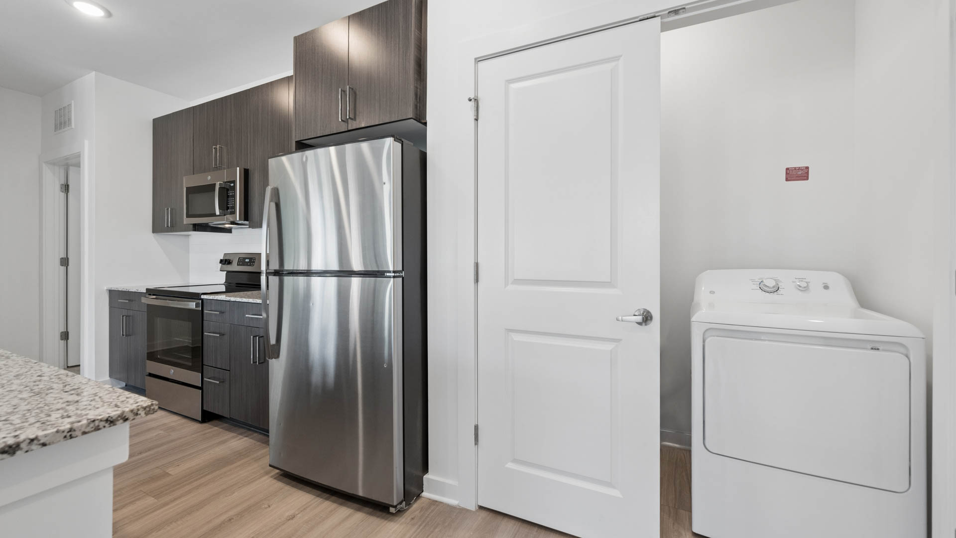 Laundry room at The Penman Apartments