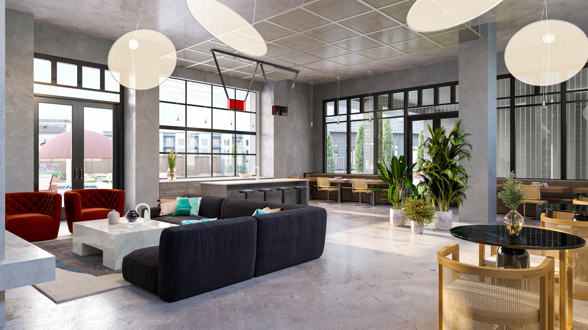 Lounge at The Penman Apartments