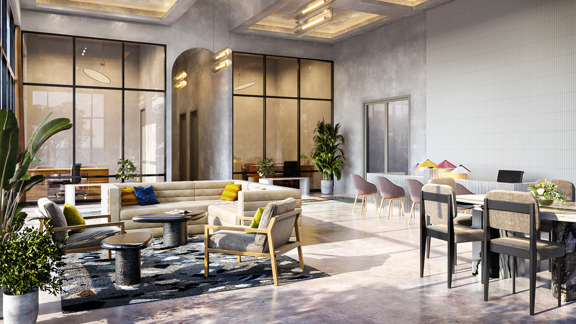 Lobby at The Penman Apartments