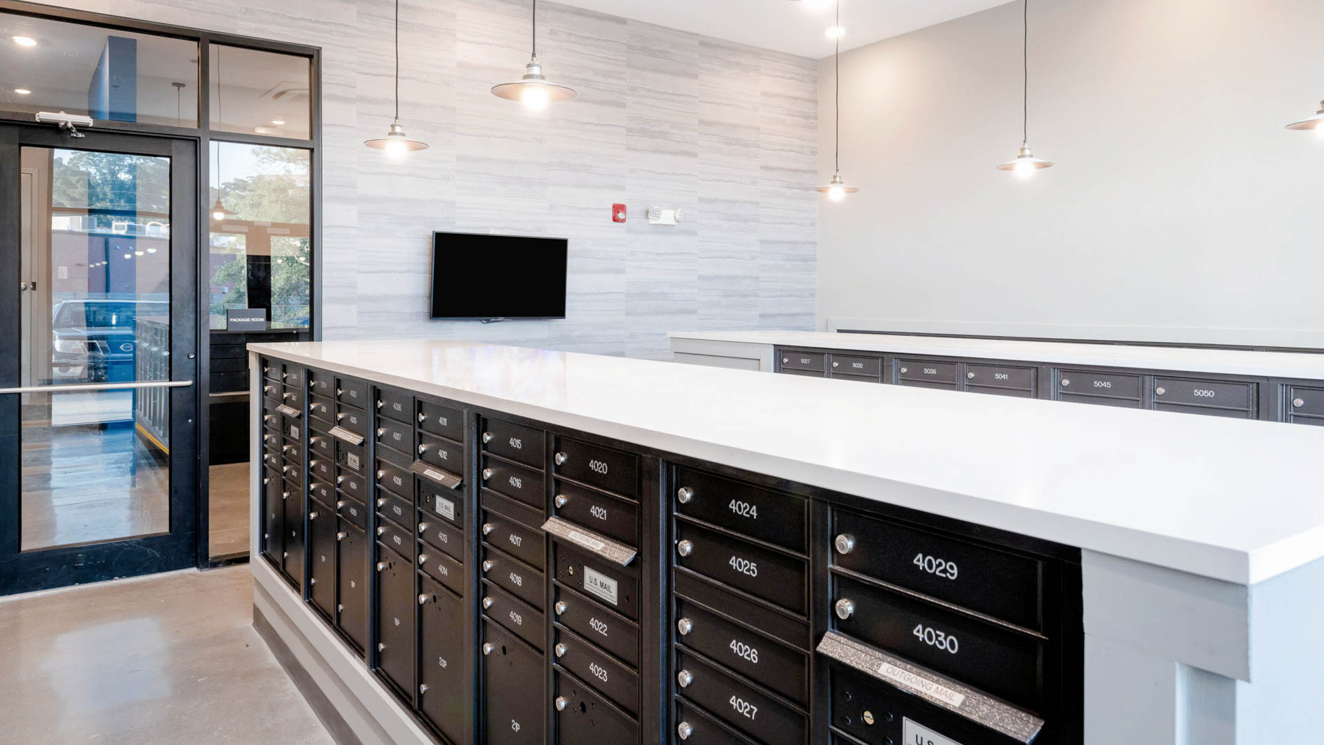Mailroom at The Baxter Apartments