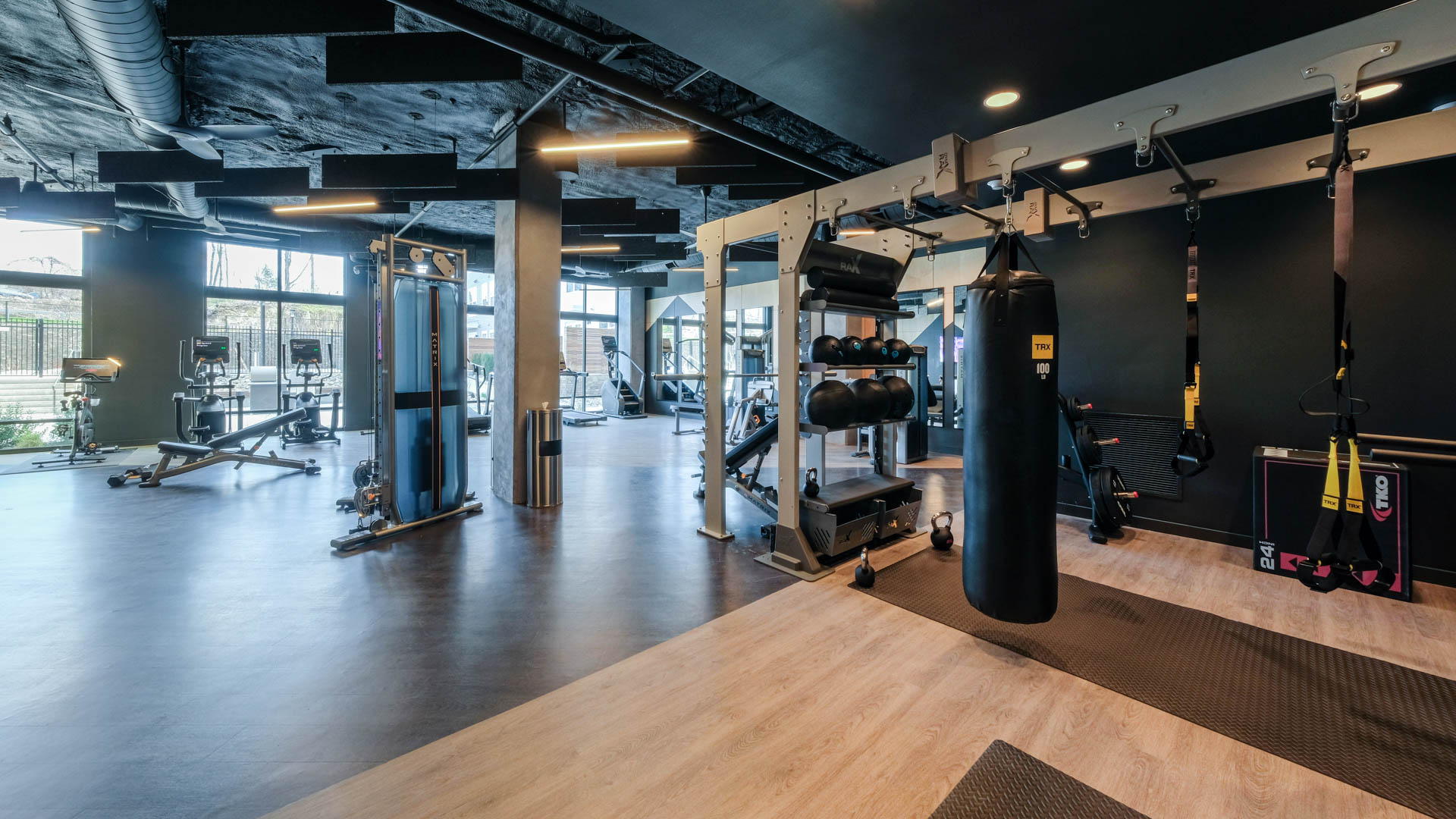 Gym at Alexan Harrison Apartments (2 of 5)