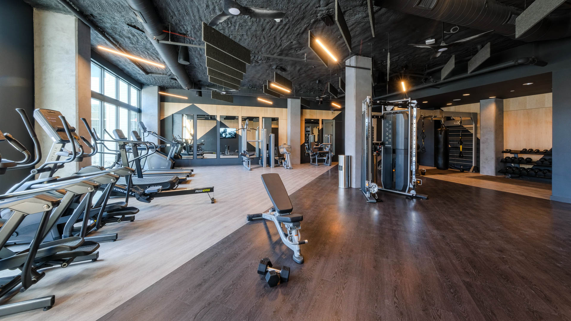 Gym at Alexan Harrison Apartments (1 of 5)
