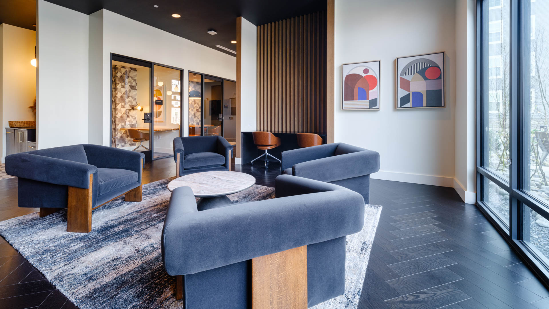 Lounge at Alexan Harrison Apartments (4 of 8)