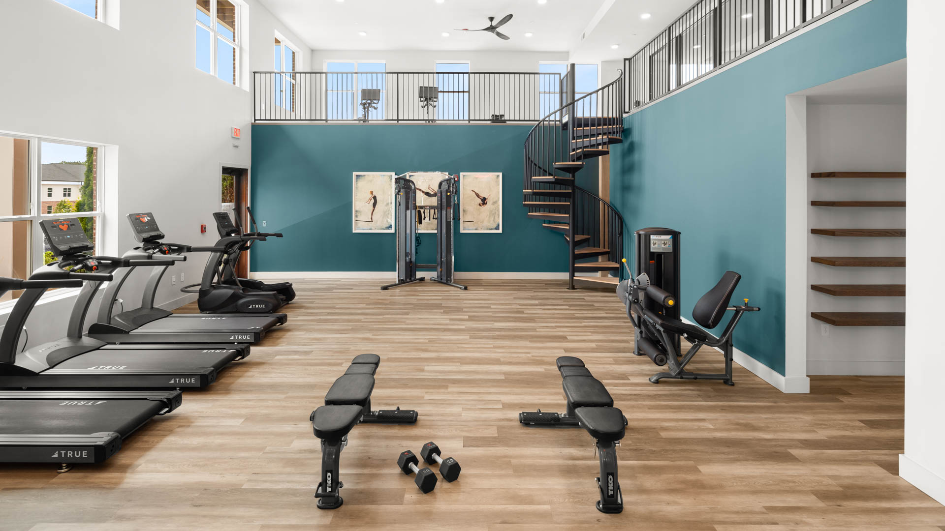 Gym at Richmond Row Apartments (2 of 3)