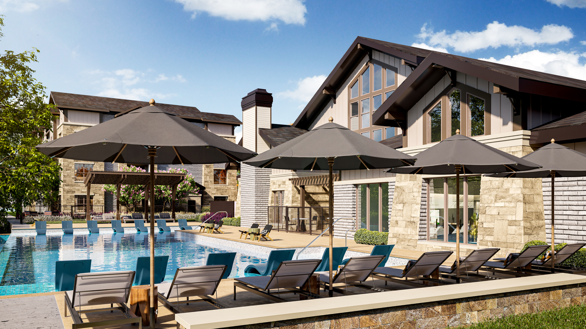 Pool at Trailwinds Grapevine Apartments (3 of 3)