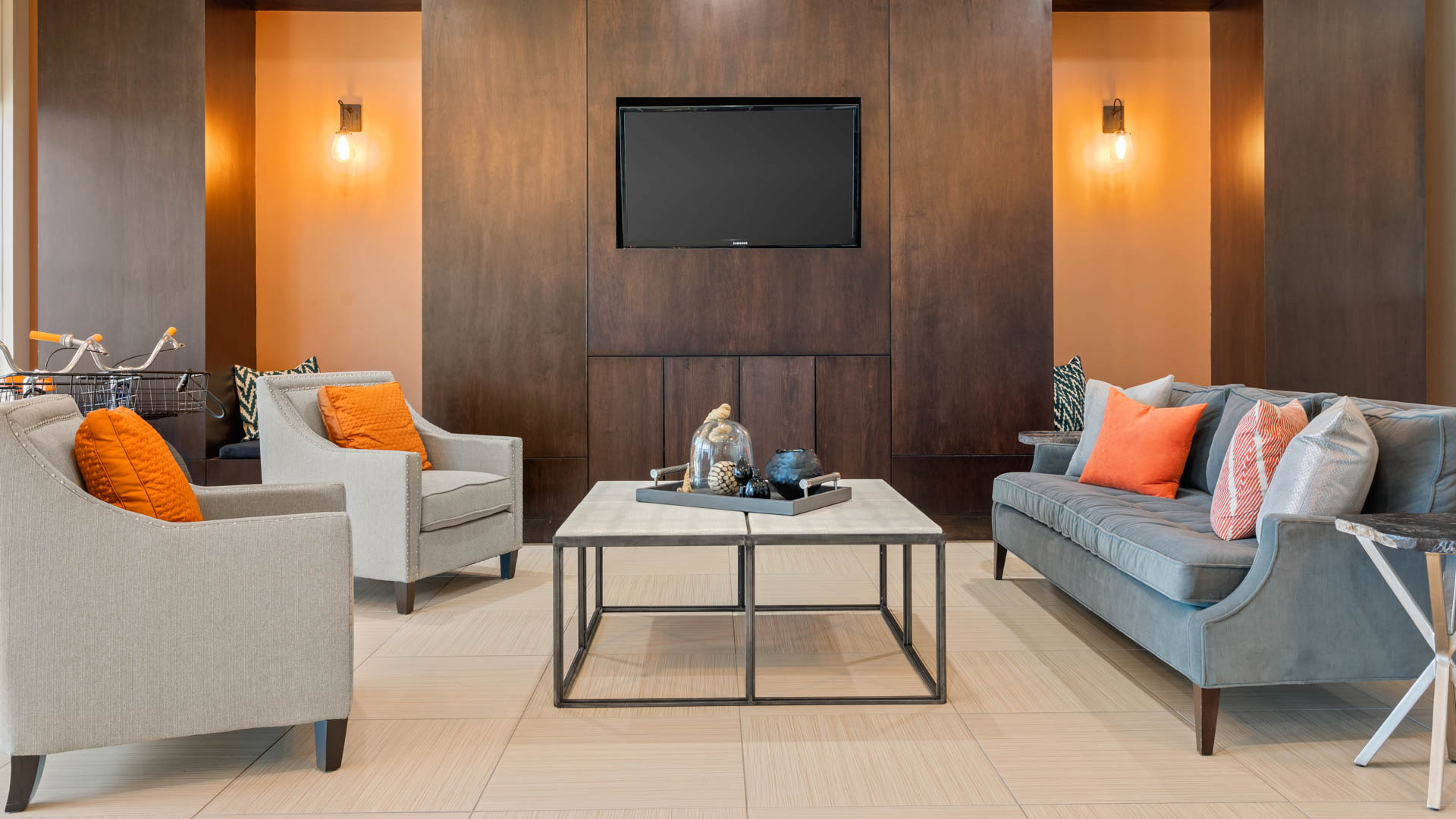 Lobby at Union at Carrollton Square Apartments