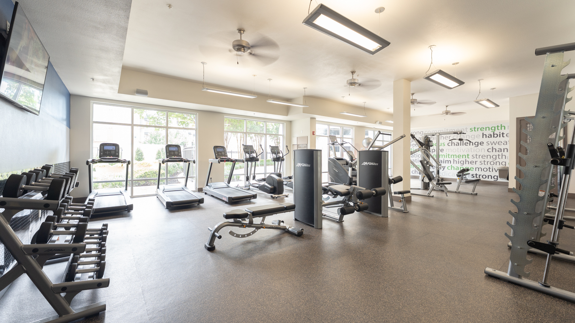 Gym at Union at Carrollton Square Apartments (3 of 4)