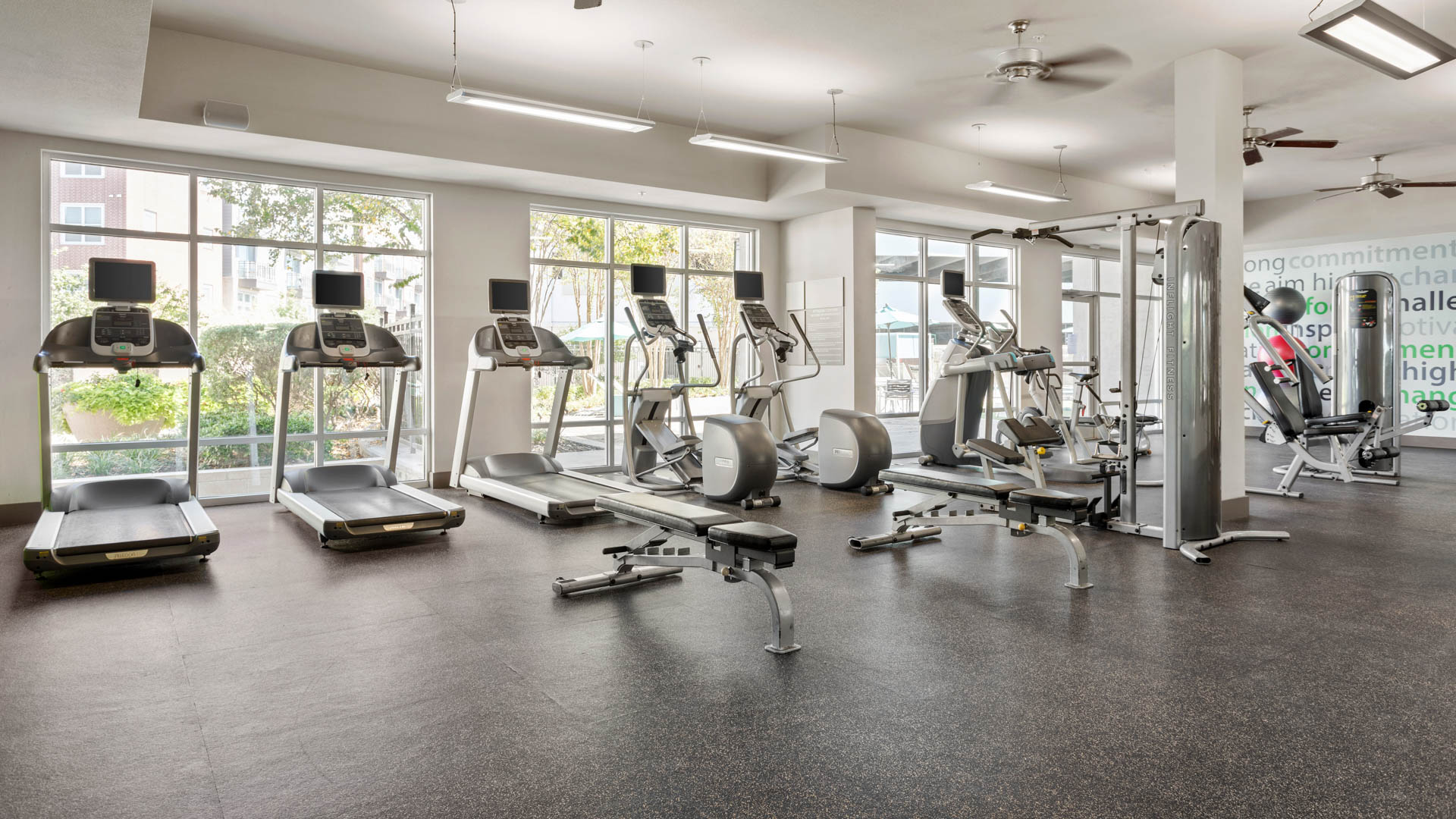 Gym at Union at Carrollton Square Apartments (2 of 4)