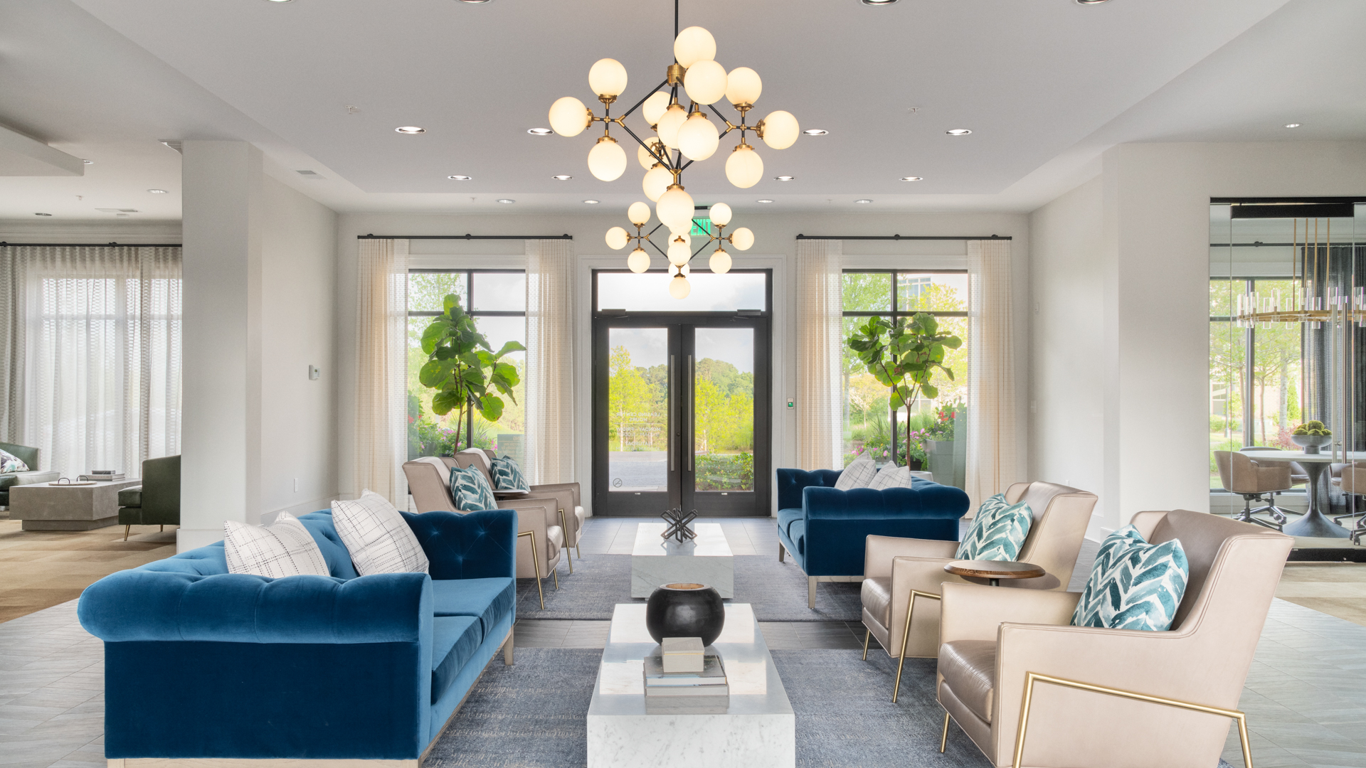 Lobby at The View at Woodstock Apartments (2 of 3)