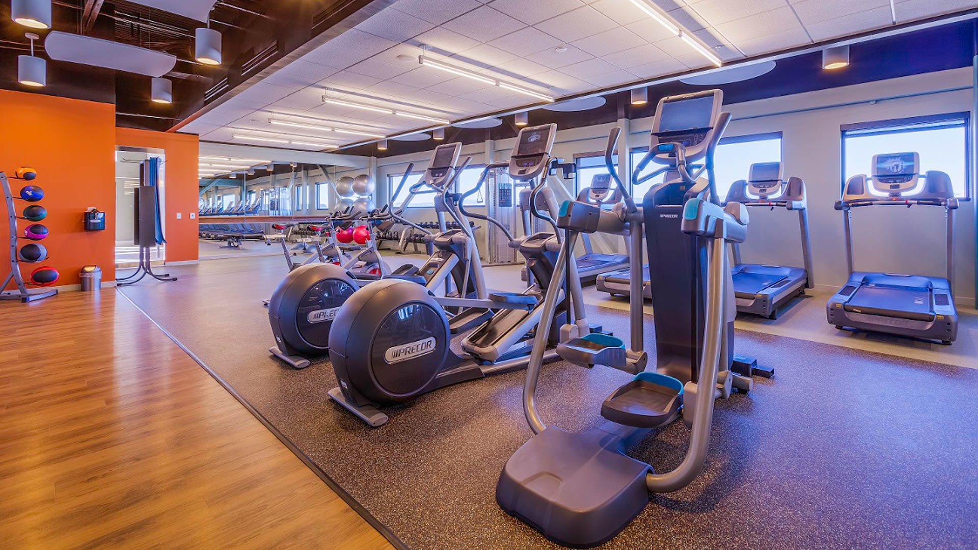 Gym at Milehouse Apartments
