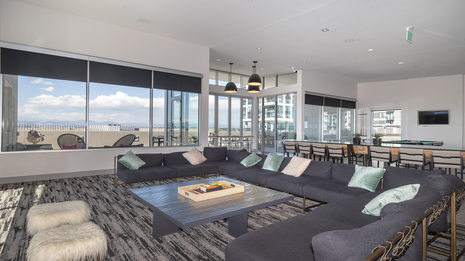 Roof deck at The Den Apartments (2 of 3)