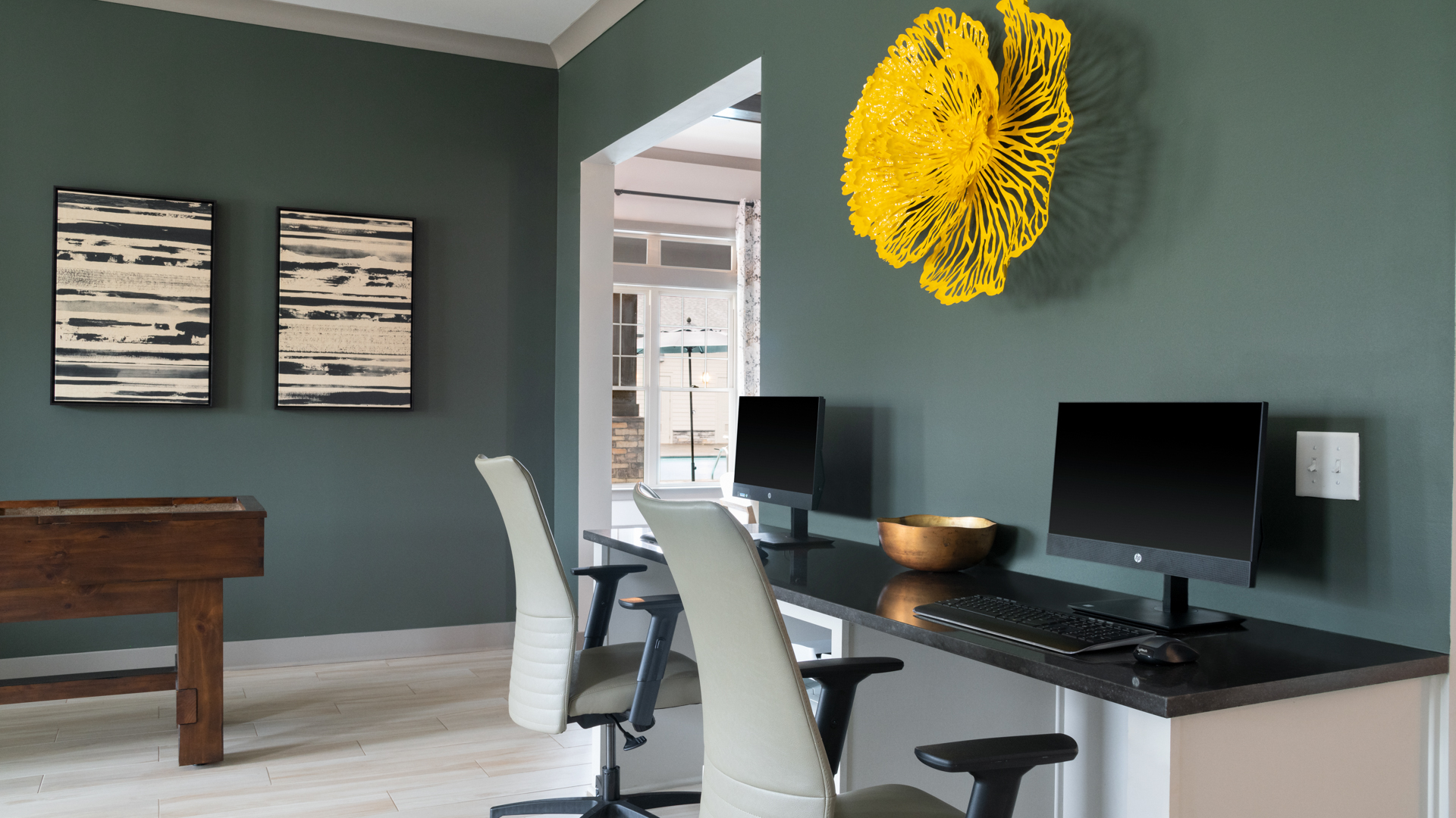 Work space at Sixes Ridge Apartments